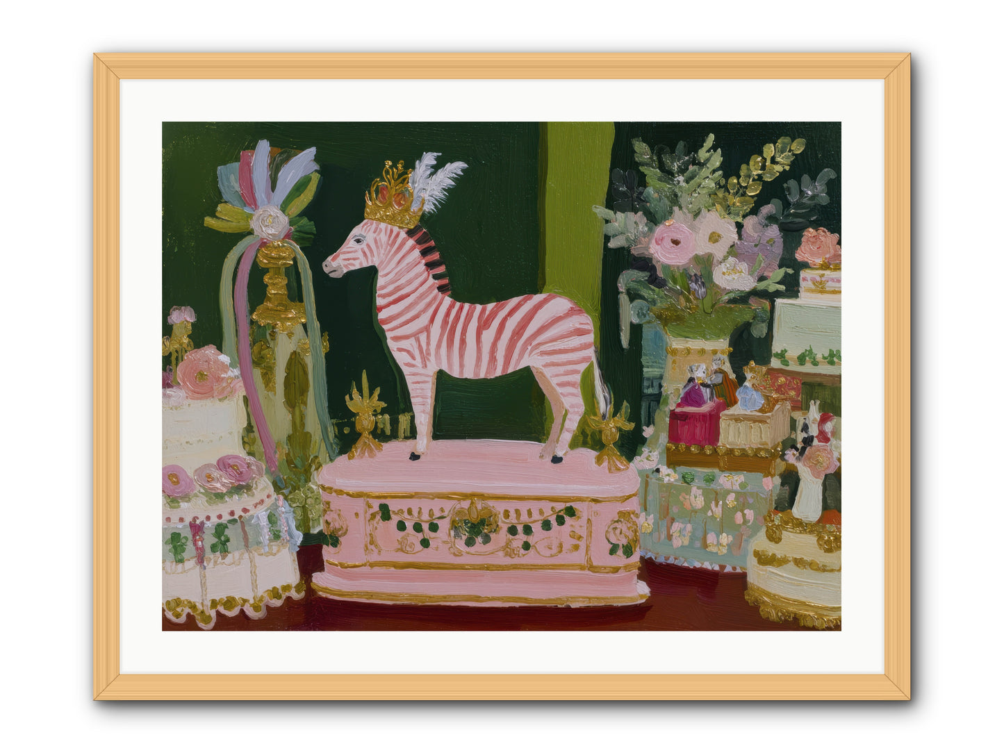 The Glittering Arrival -- Framed Print - Natural 32x24