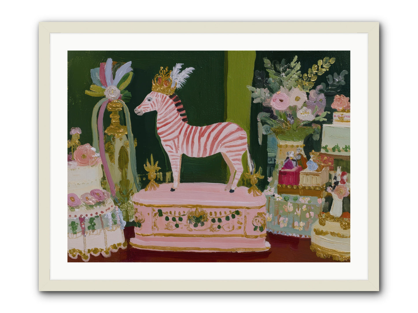 The Glittering Arrival -- Framed Print - White 32x24
