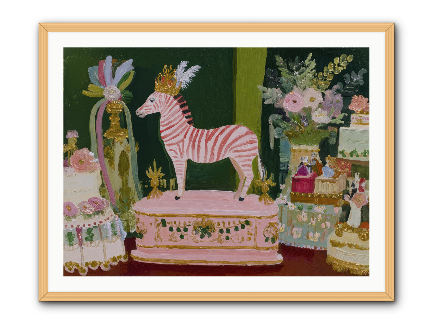 The Glittering Arrival -- Framed Print - Natural 40x30