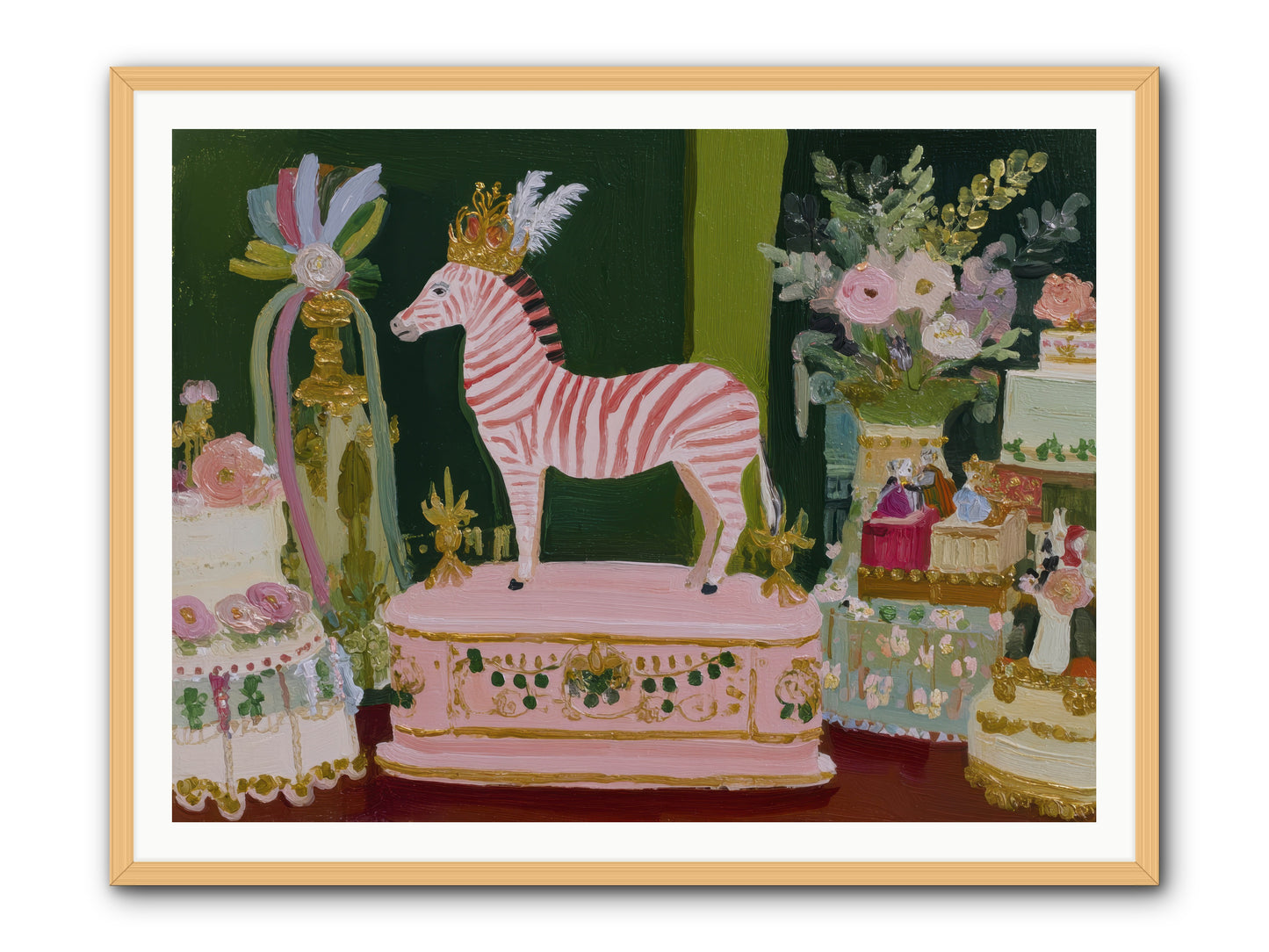 The Glittering Arrival -- Framed Print - Natural 48x36