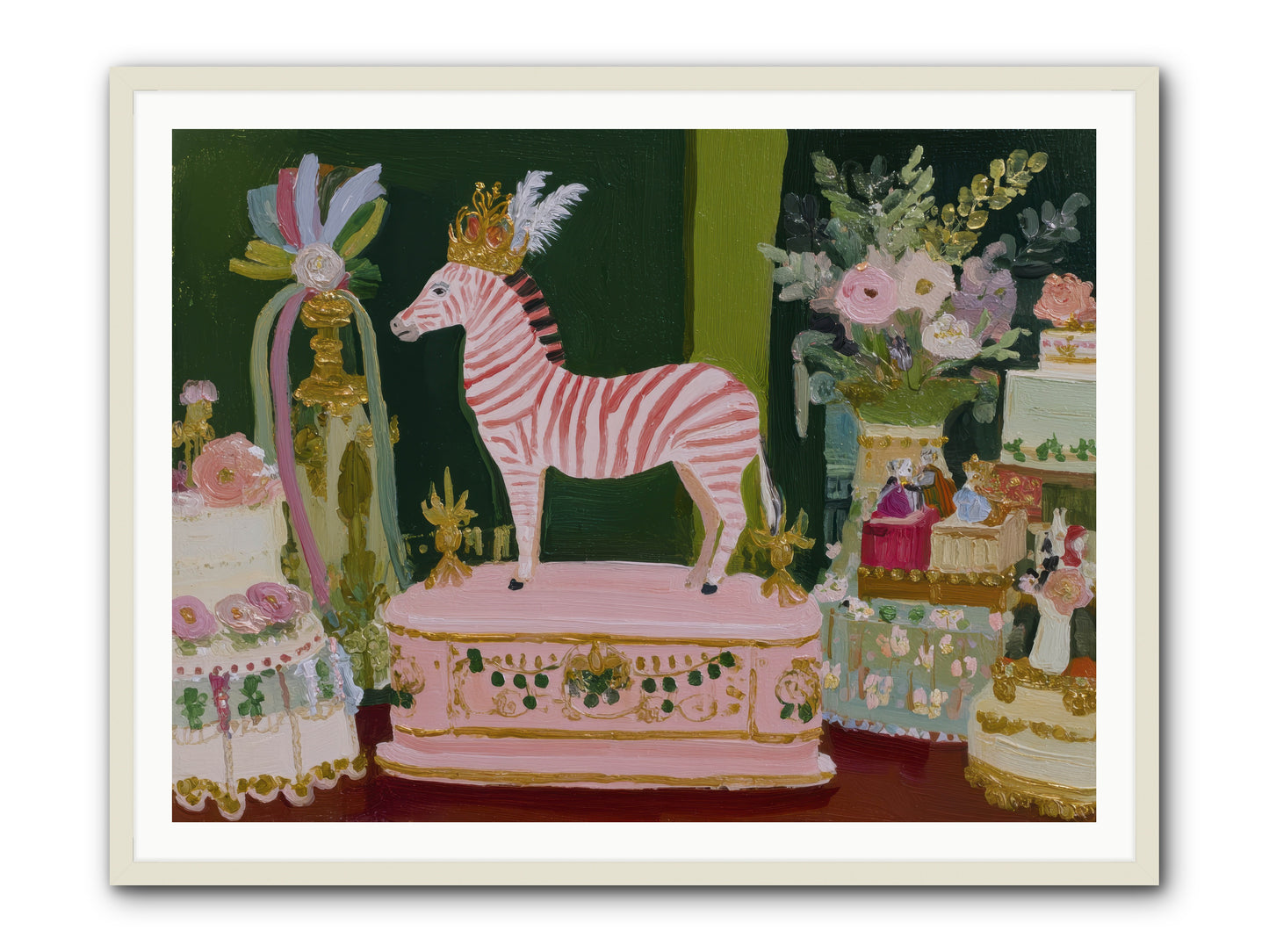 The Glittering Arrival -- Framed Print - White 48x36
