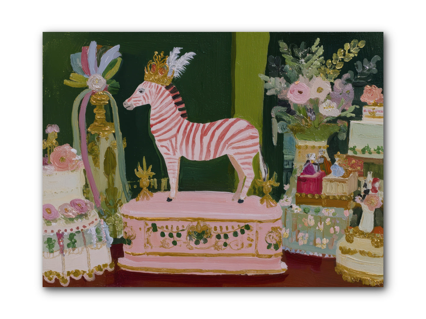 The Glittering Arrival -- Wrapped Canvas 12x9