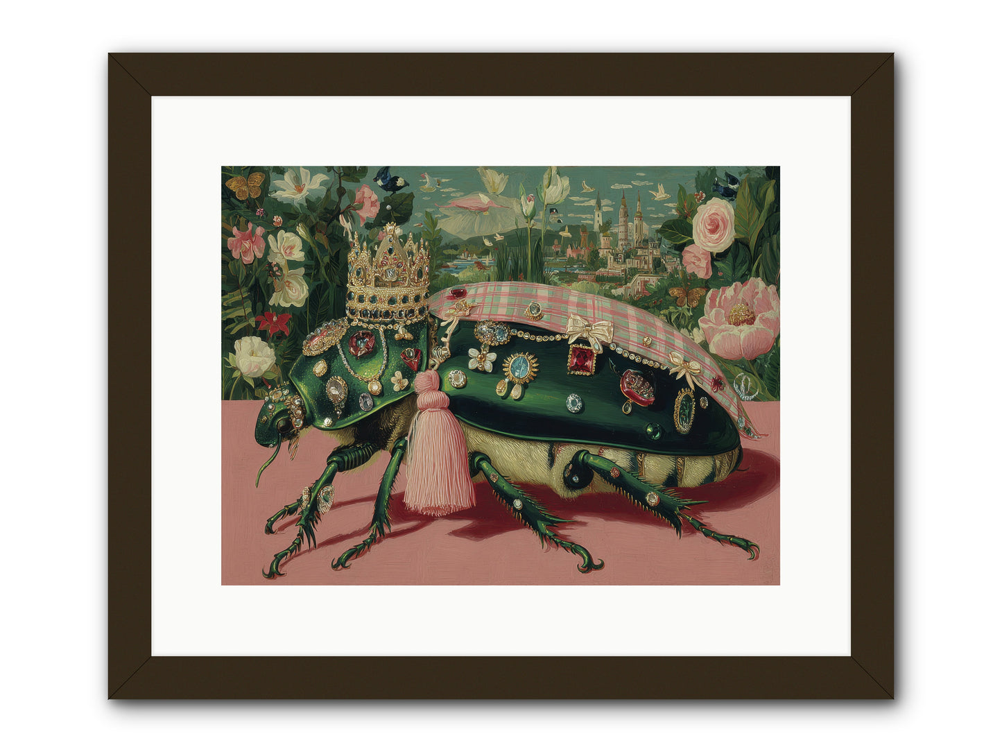 The Glittering Pilgrimage -- Framed Print - Black 16x12