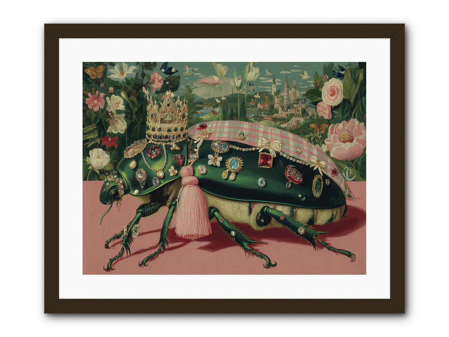 The Glittering Pilgrimage -- Framed Print - Black 24x18