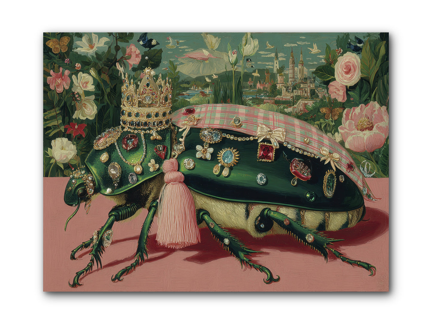 The Glittering Pilgrimage -- Wrapped Canvas 12x9
