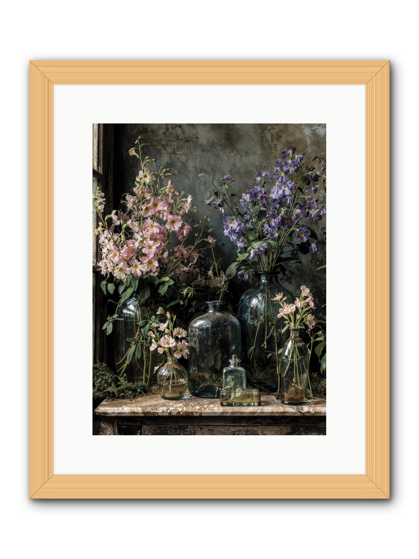 The Gluttony of Grace -- Framed Print - Natural 12x16