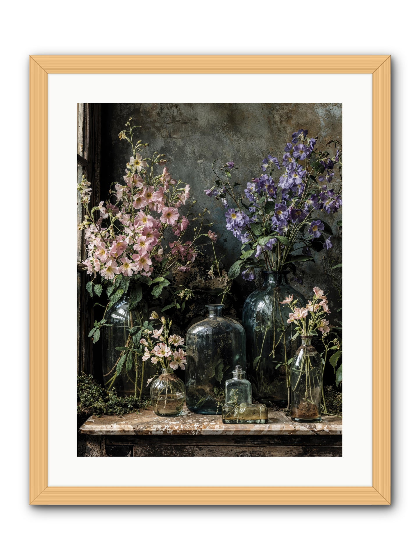 The Gluttony of Grace -- Framed Print - Natural 18x24