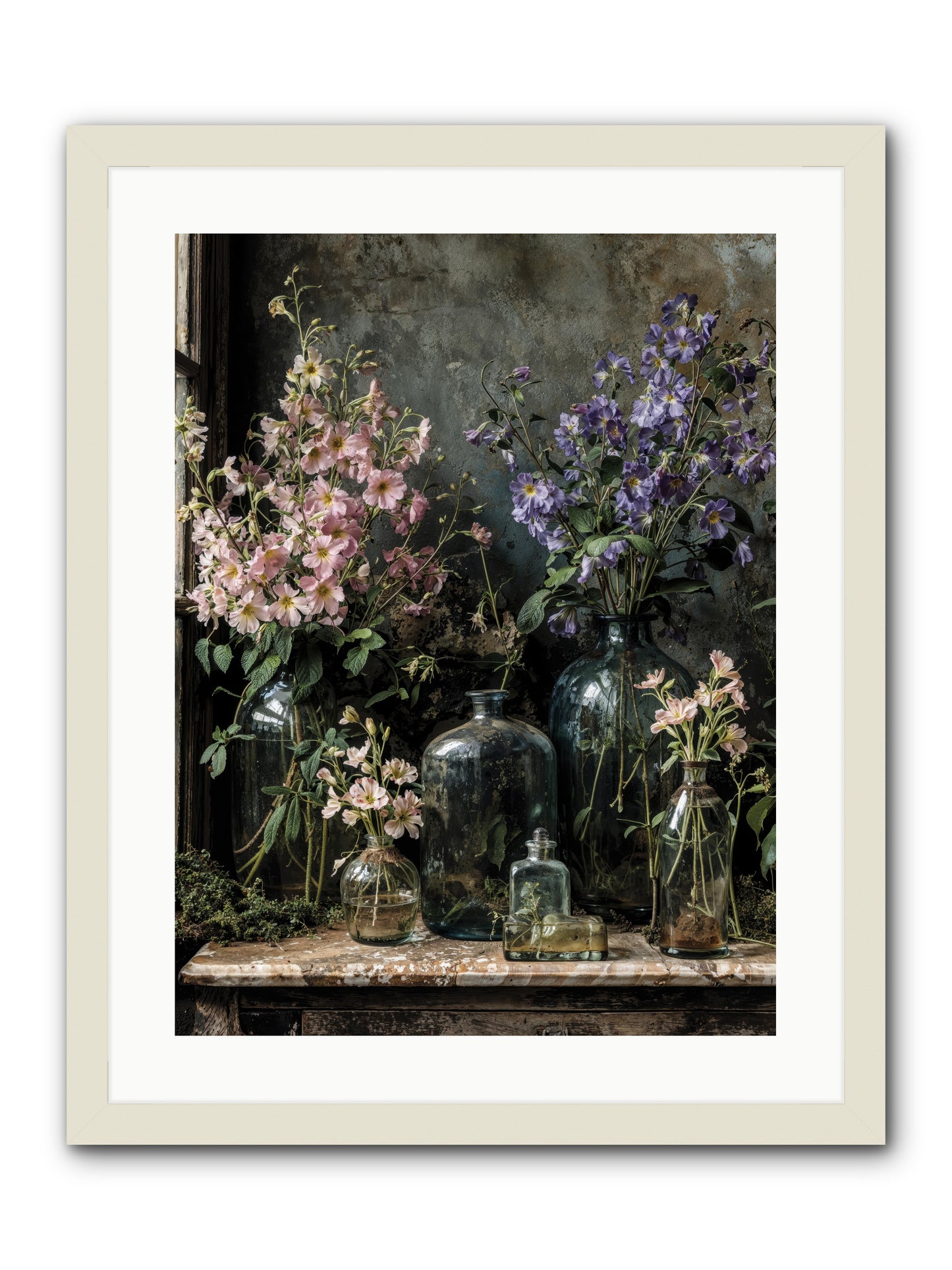 The Gluttony of Grace -- Framed Print - White 18x24