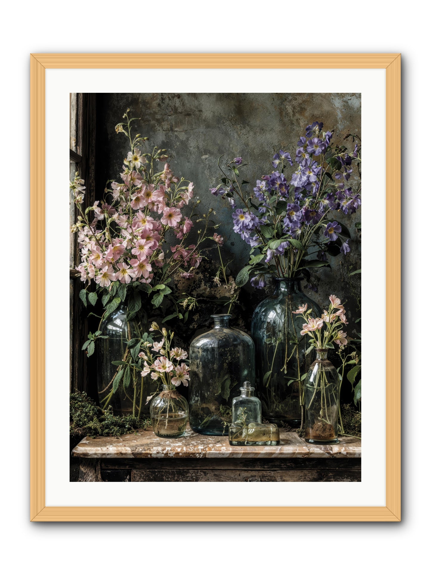 The Gluttony of Grace -- Framed Print - Natural 24x32