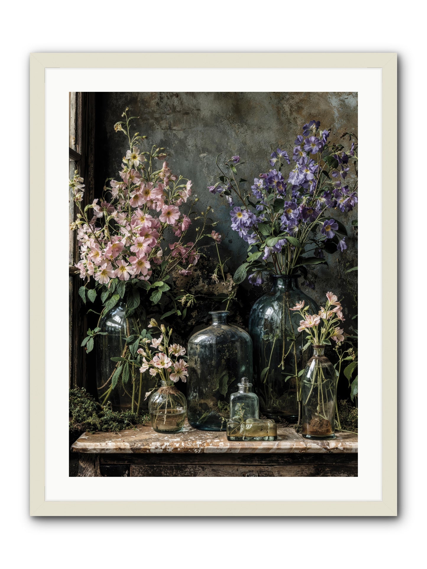 The Gluttony of Grace -- Framed Print - White 24x32