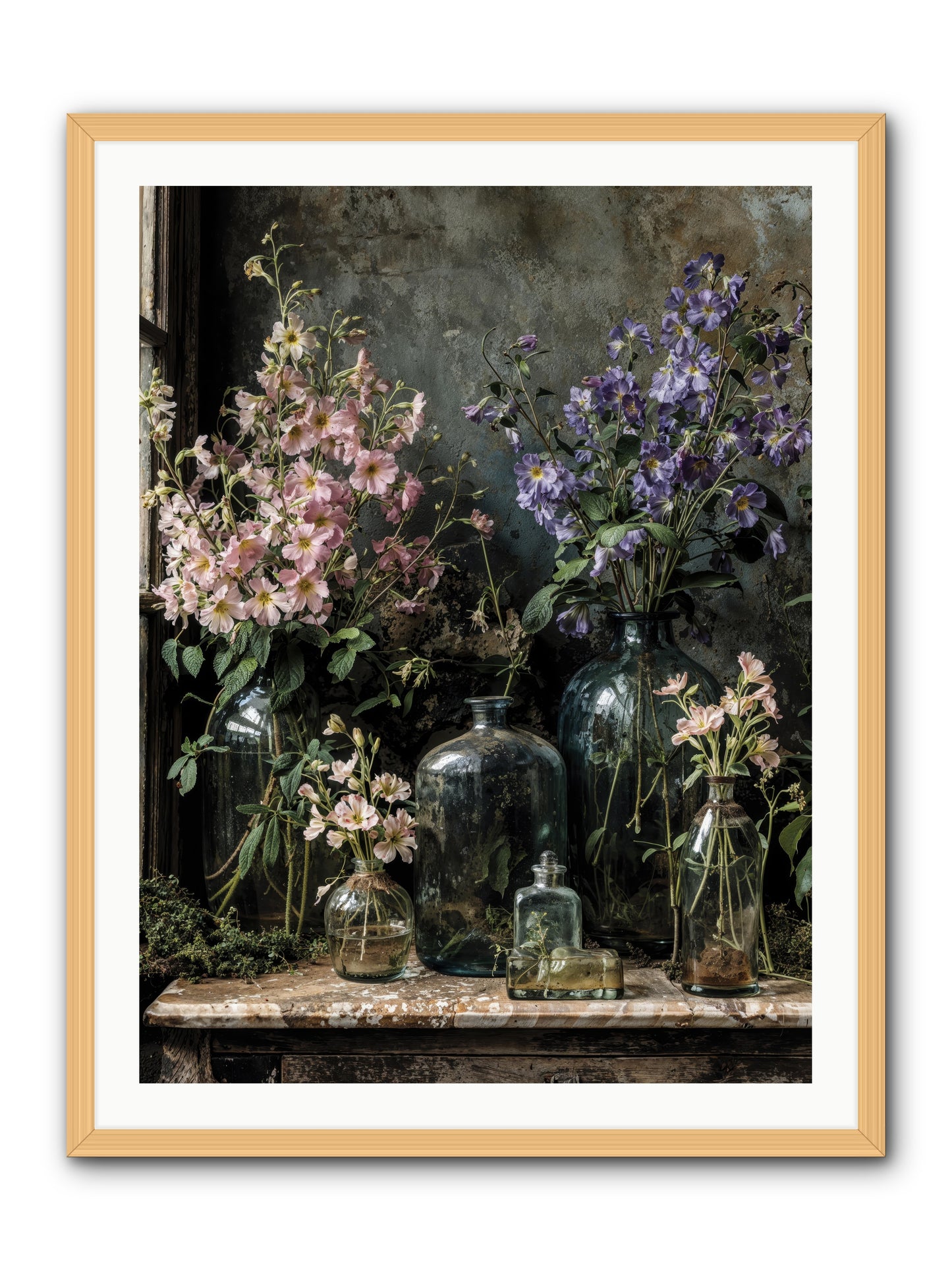 The Gluttony of Grace -- Framed Print - Natural 30x40