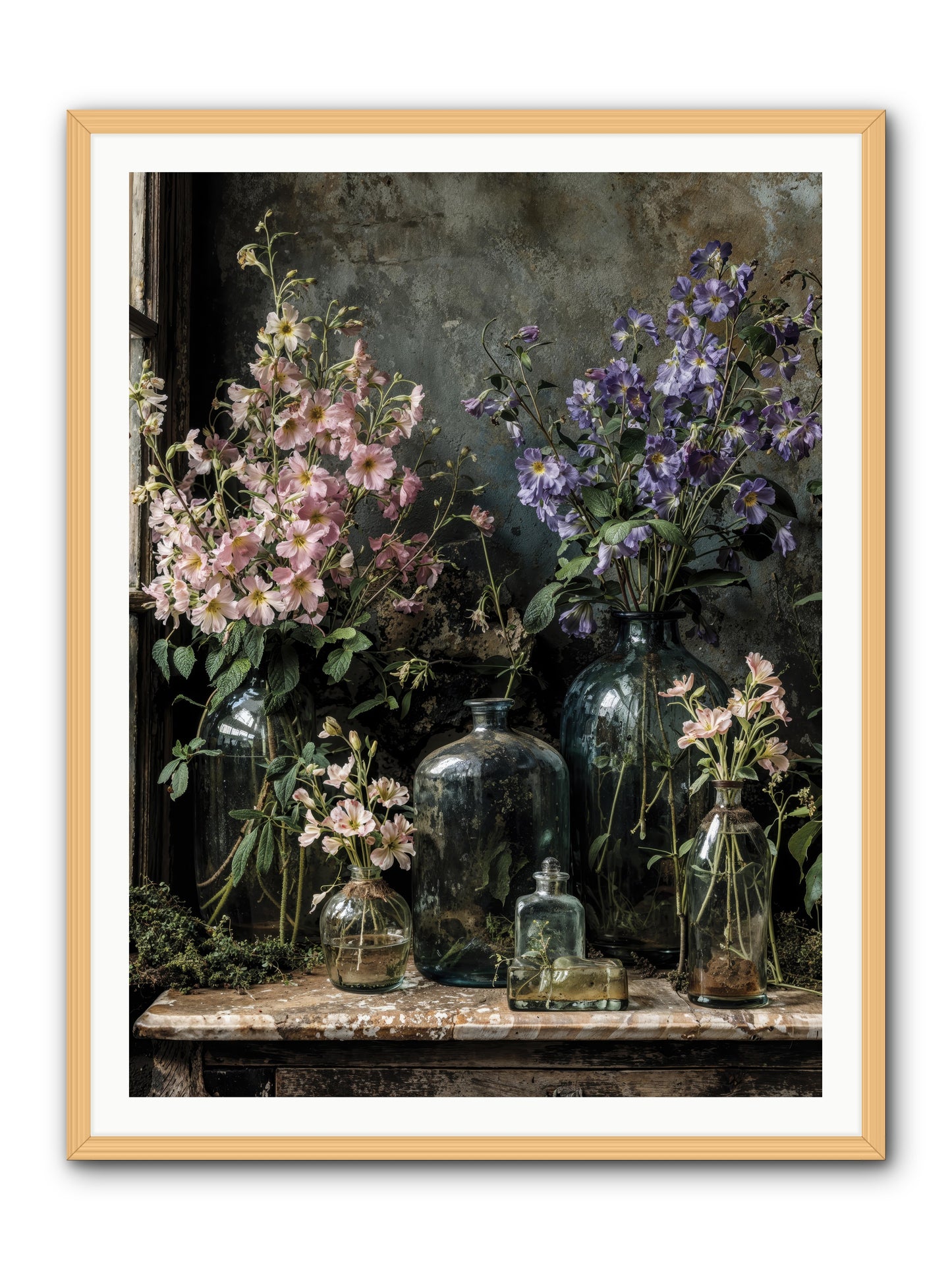 The Gluttony of Grace -- Framed Print - Natural 36x48