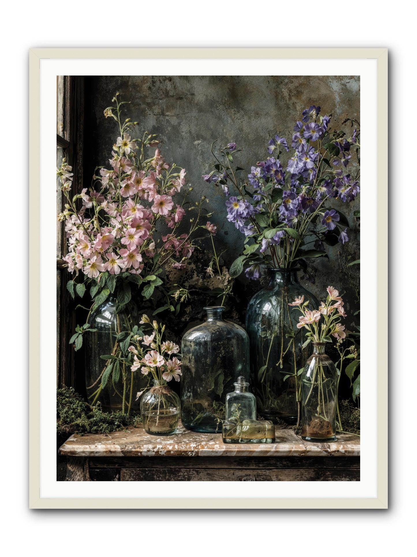 The Gluttony of Grace -- Framed Print - White 36x48
