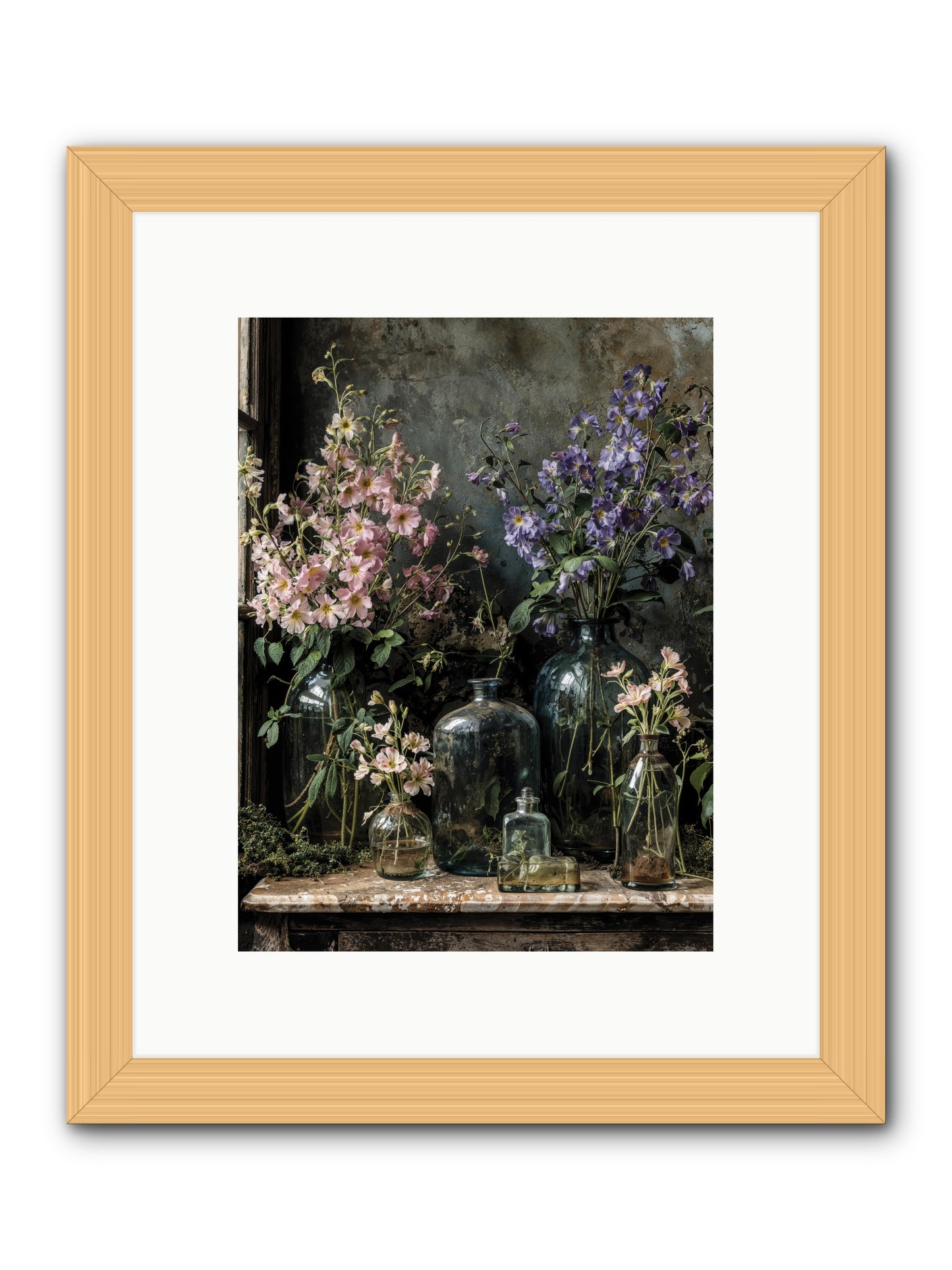 The Gluttony of Grace -- Framed Print - Natural 9x12