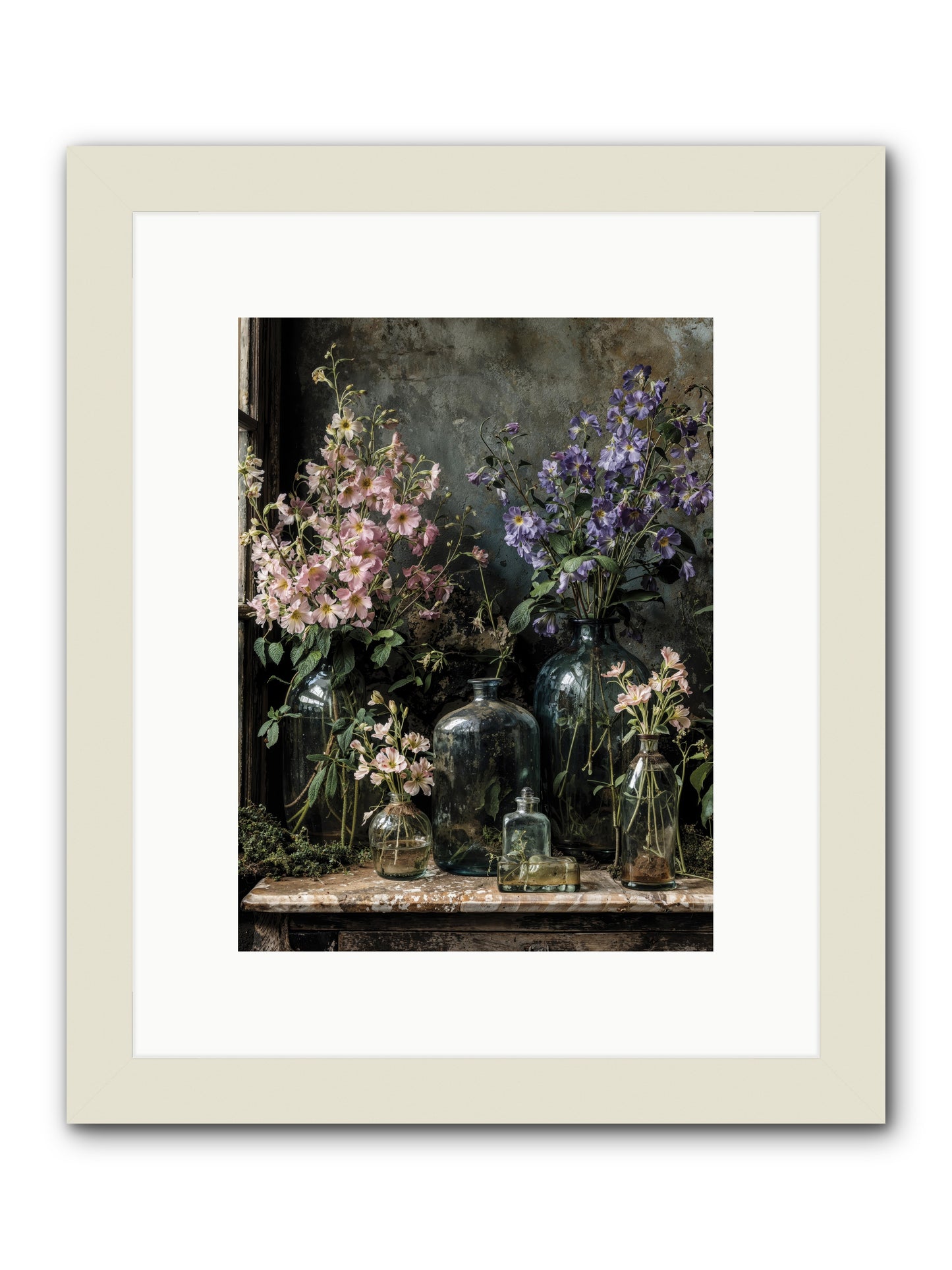 The Gluttony of Grace -- Framed Print - White 9x12
