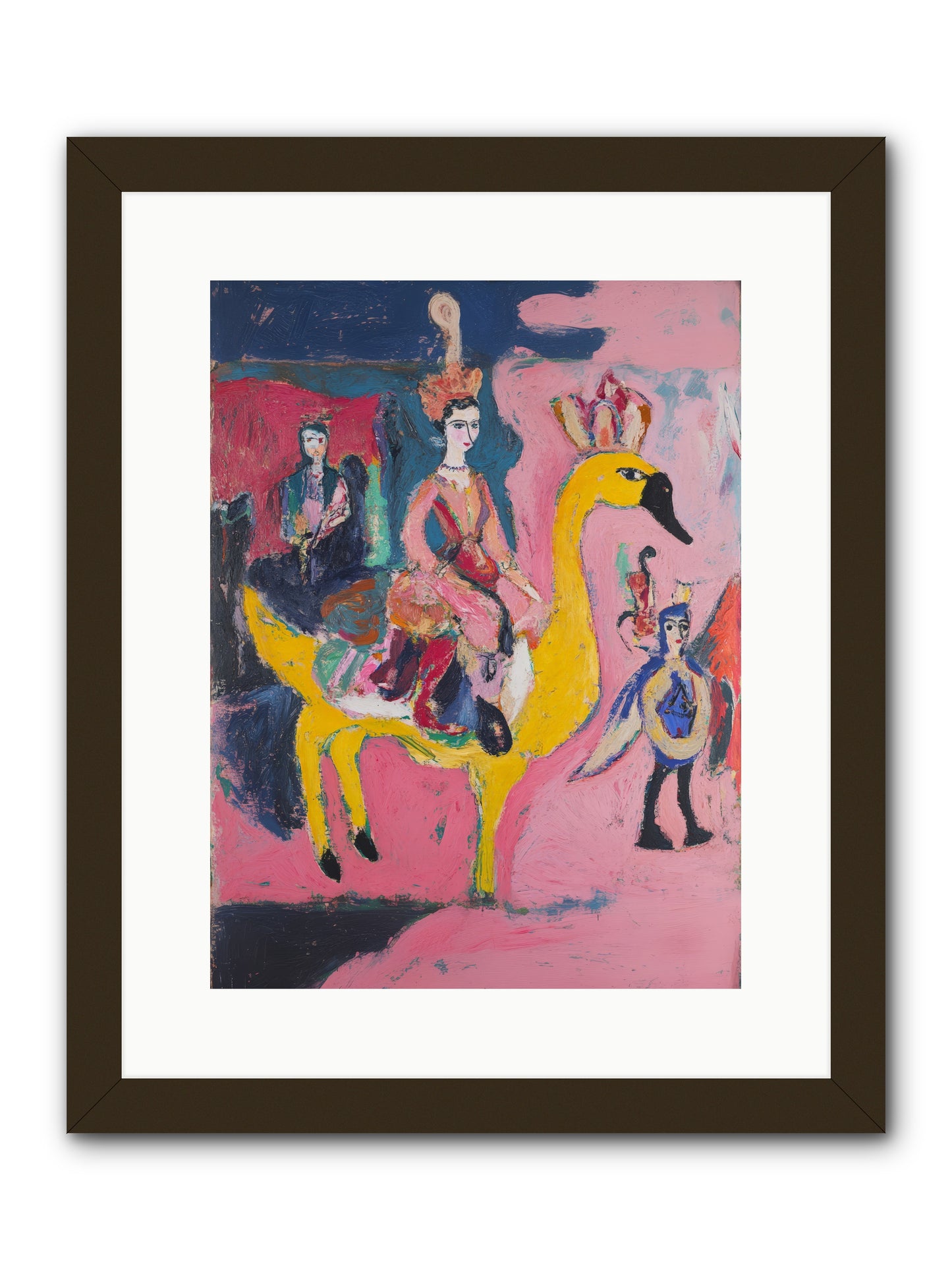 The Golden Chariot -- Framed Print - Black 12x16