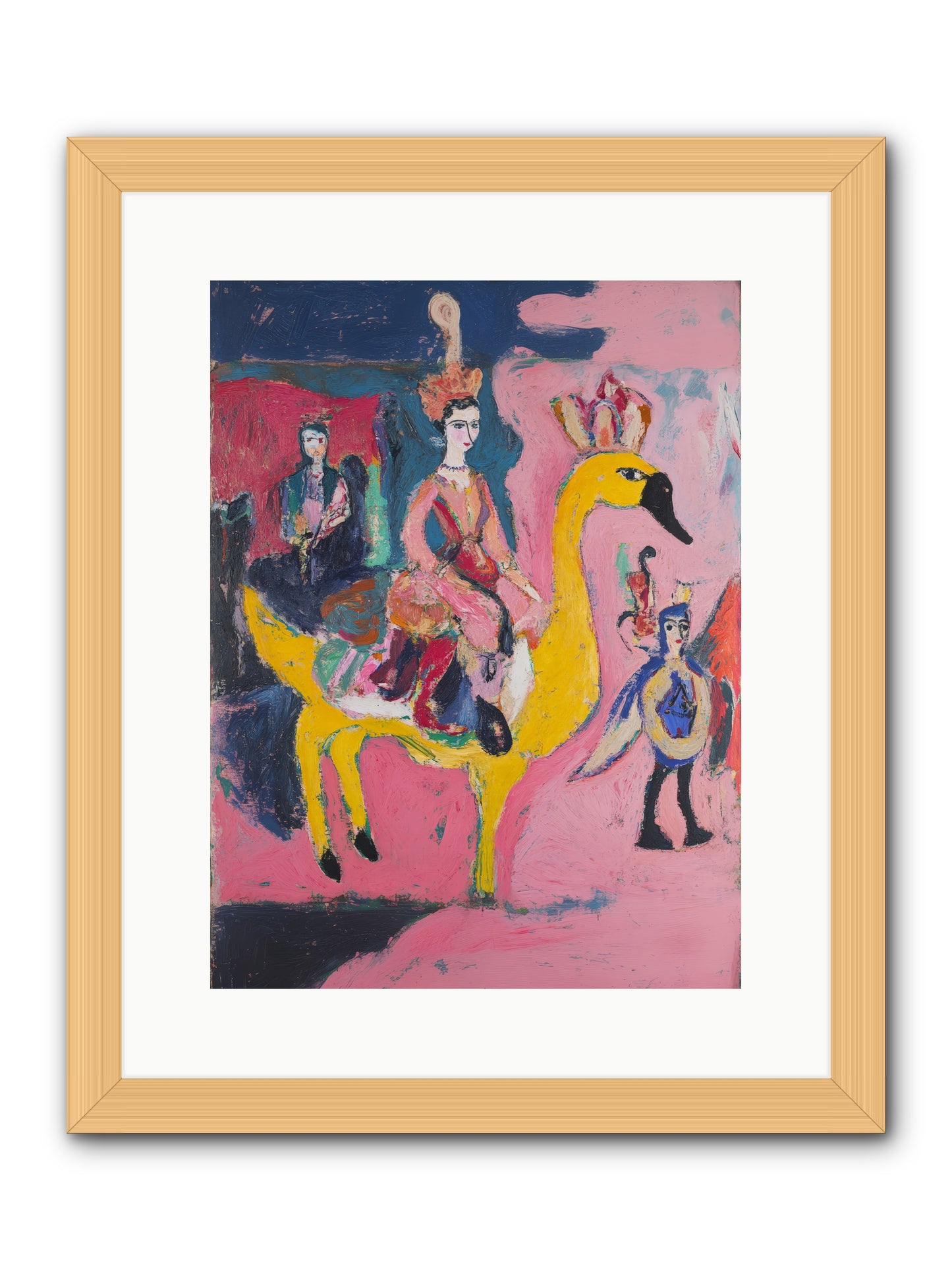 The Golden Chariot -- Framed Print - Natural 12x16