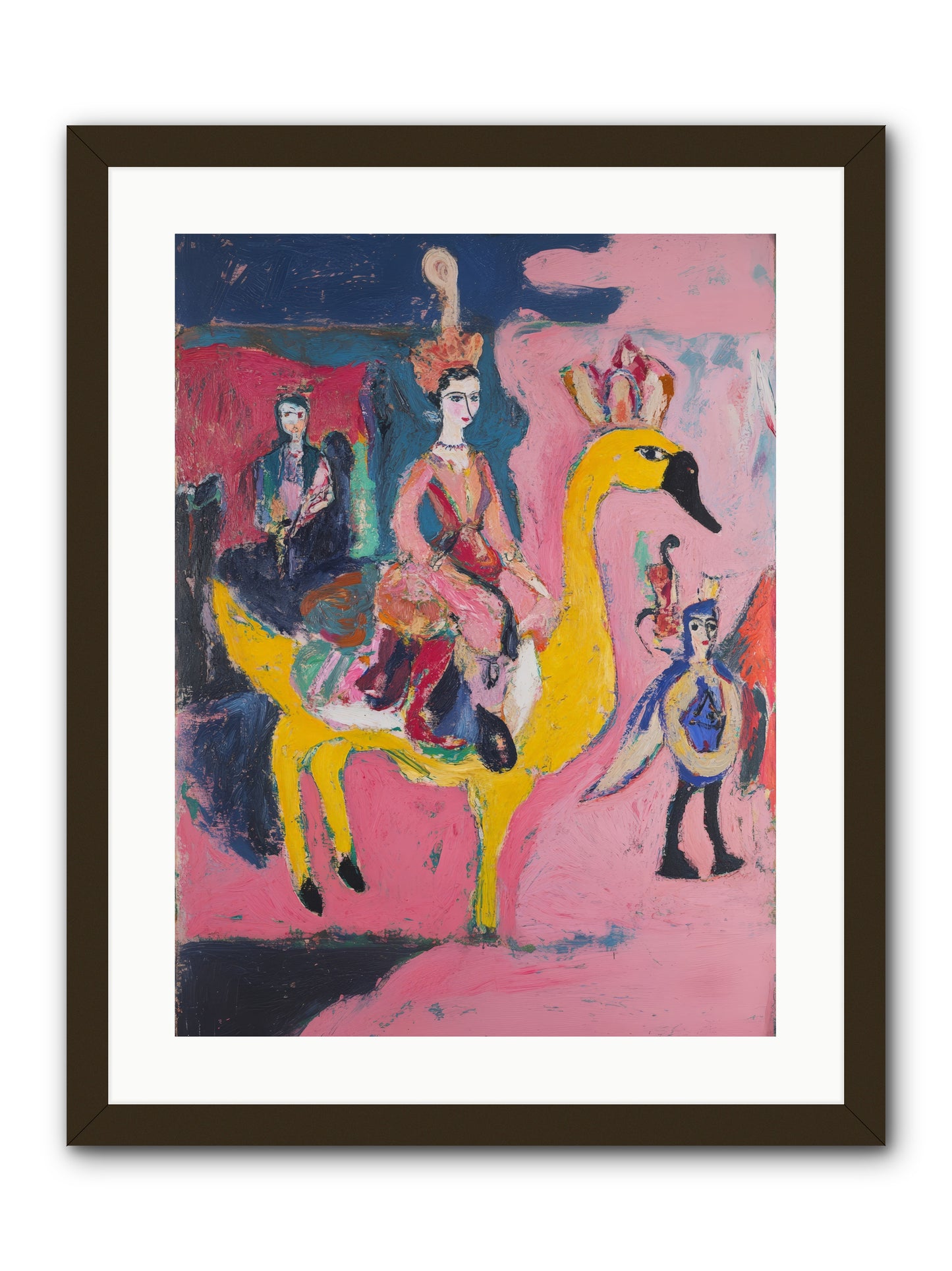 The Golden Chariot -- Framed Print - Black 18x24