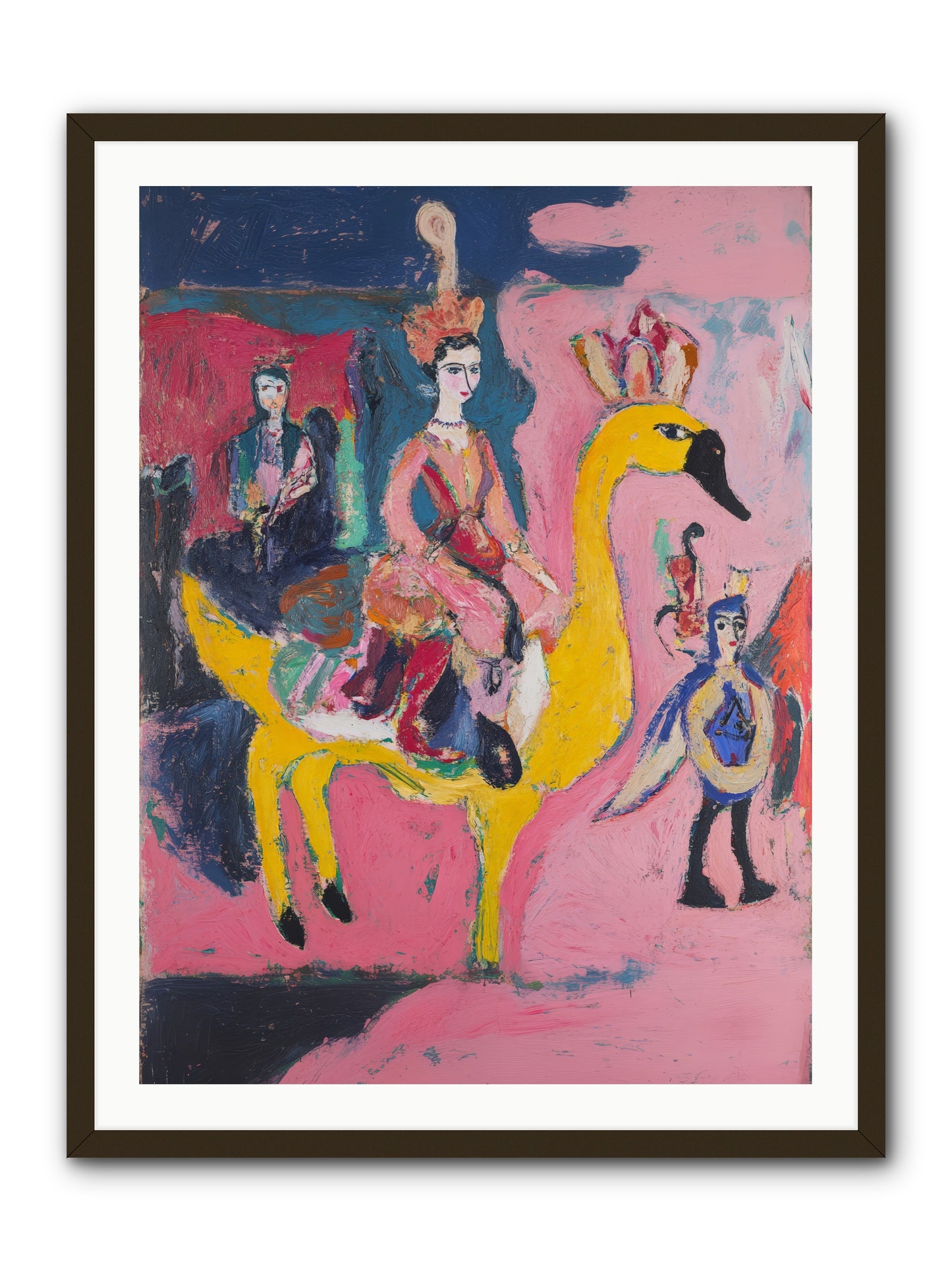 The Golden Chariot -- Framed Print - Black 30x40