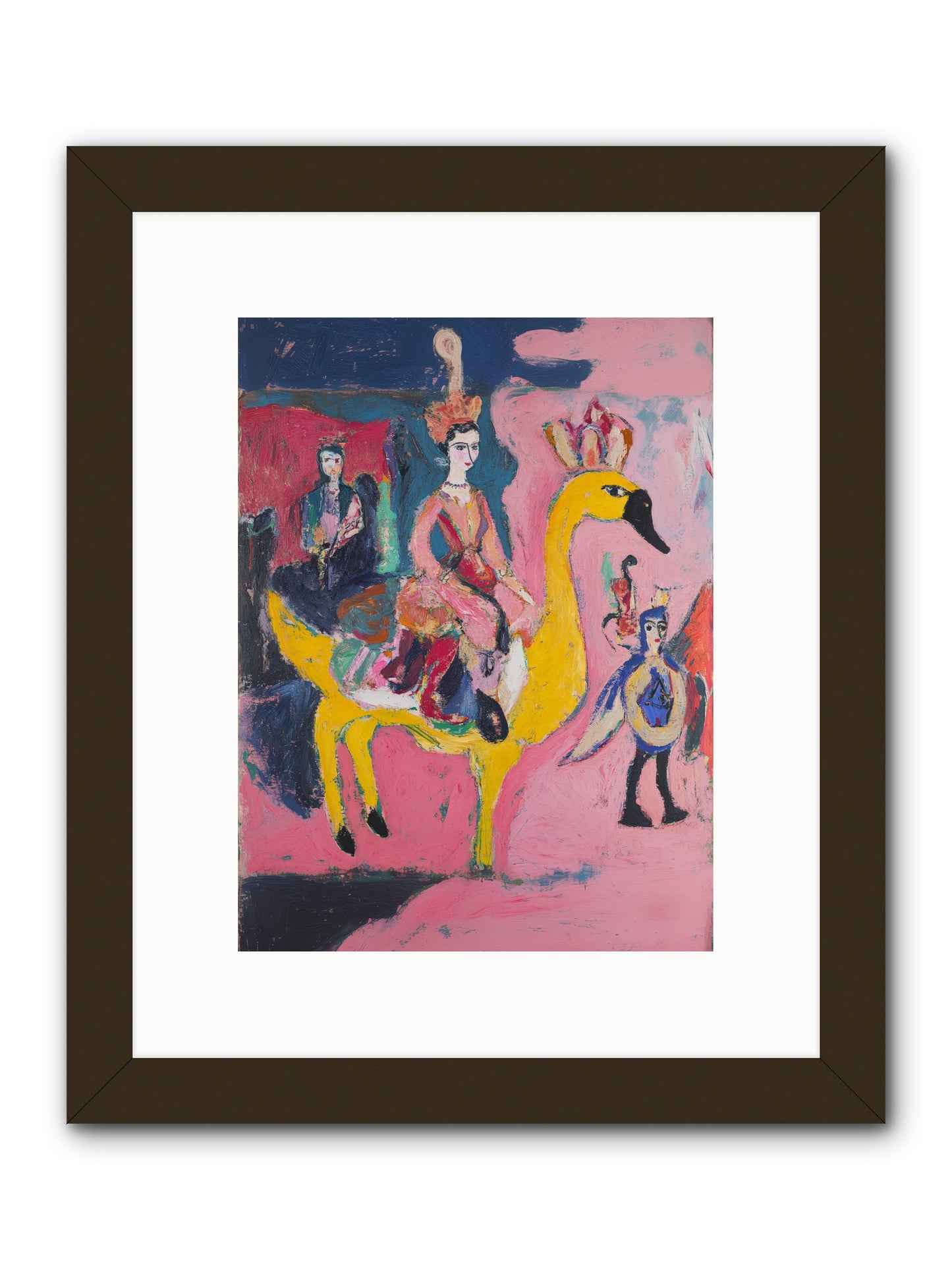 The Golden Chariot -- Framed Print - Black 9x12