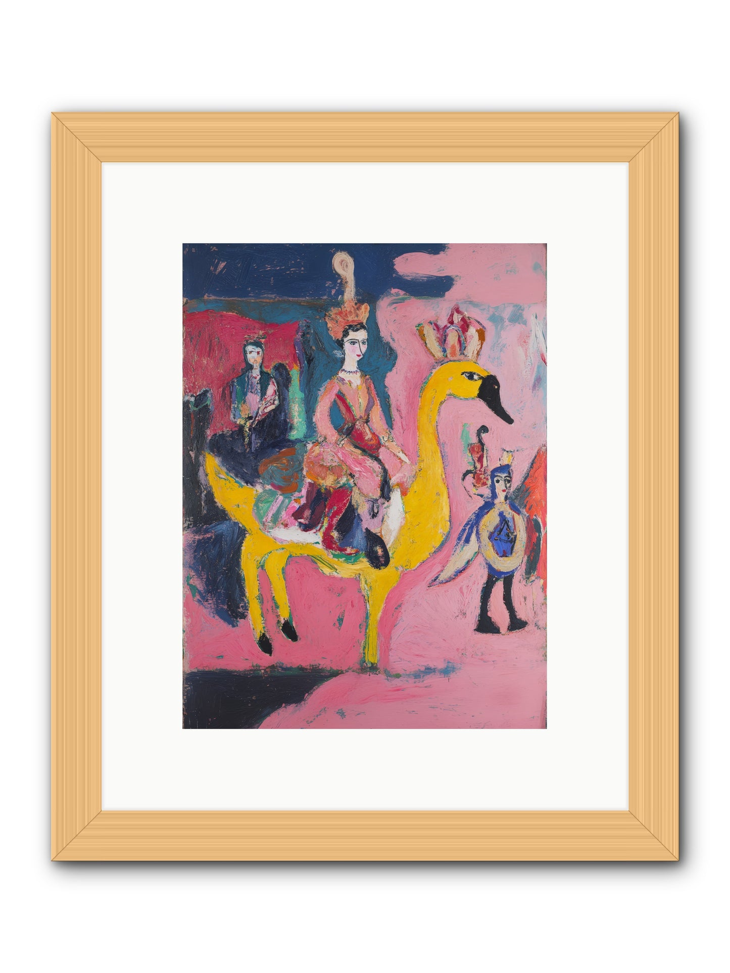 The Golden Chariot -- Framed Print - Natural 9x12
