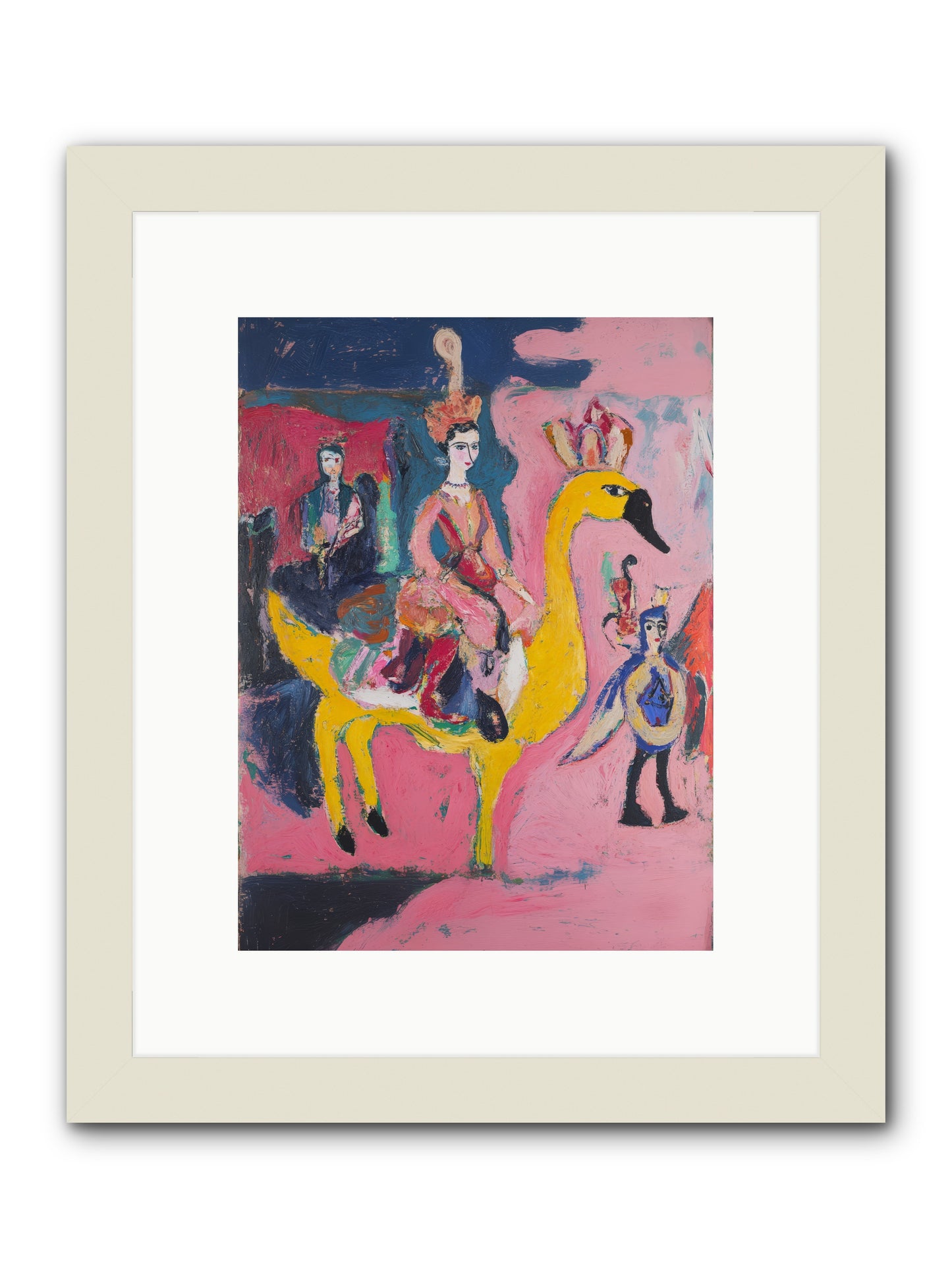 The Golden Chariot -- Framed Print - White 9x12