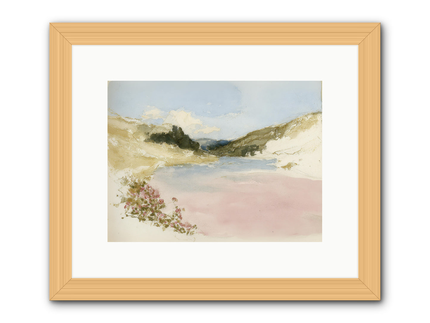 The Golden Hour -- Framed Print - Natural 12x9