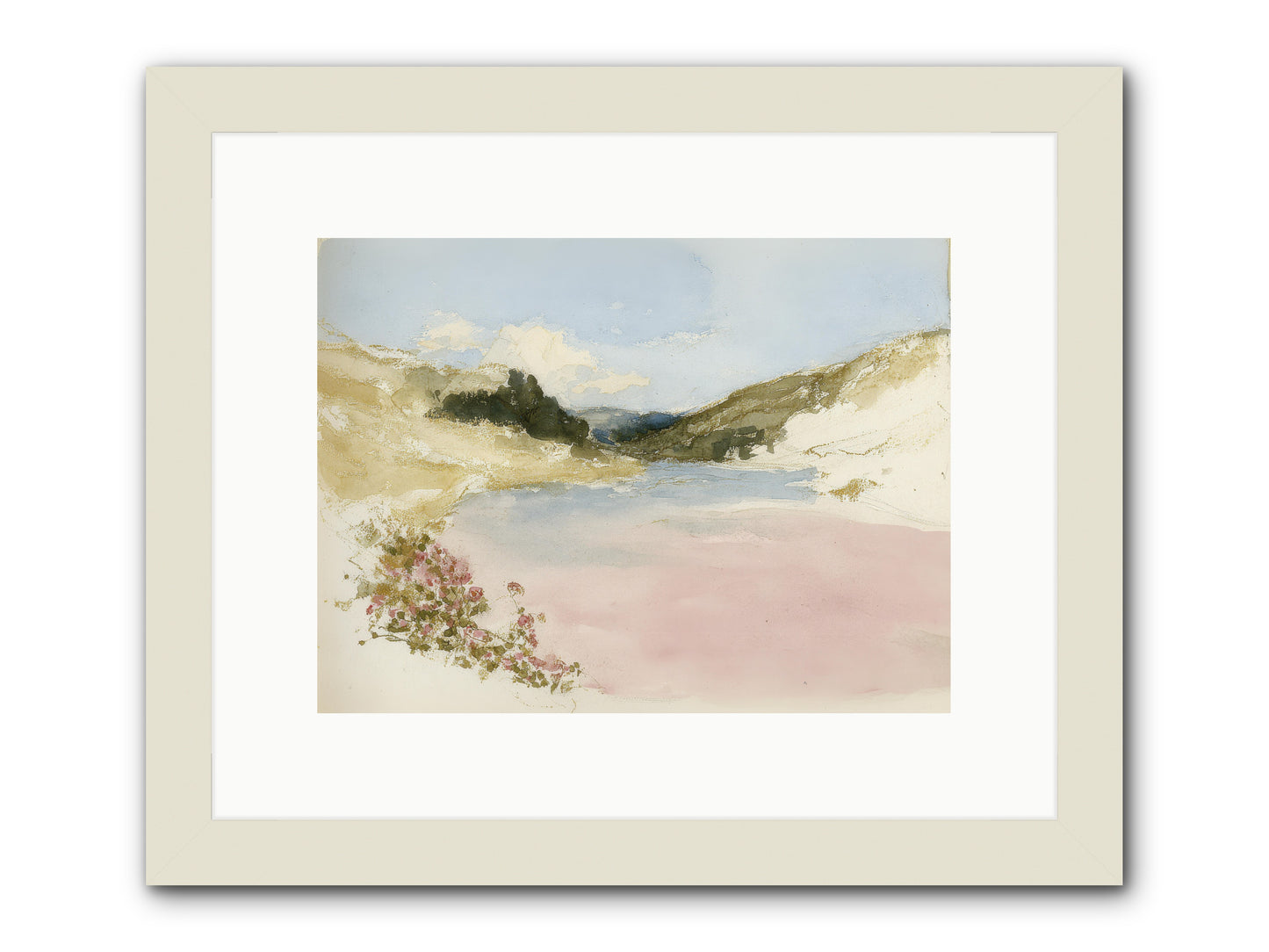 The Golden Hour -- Framed Print - White 12x9