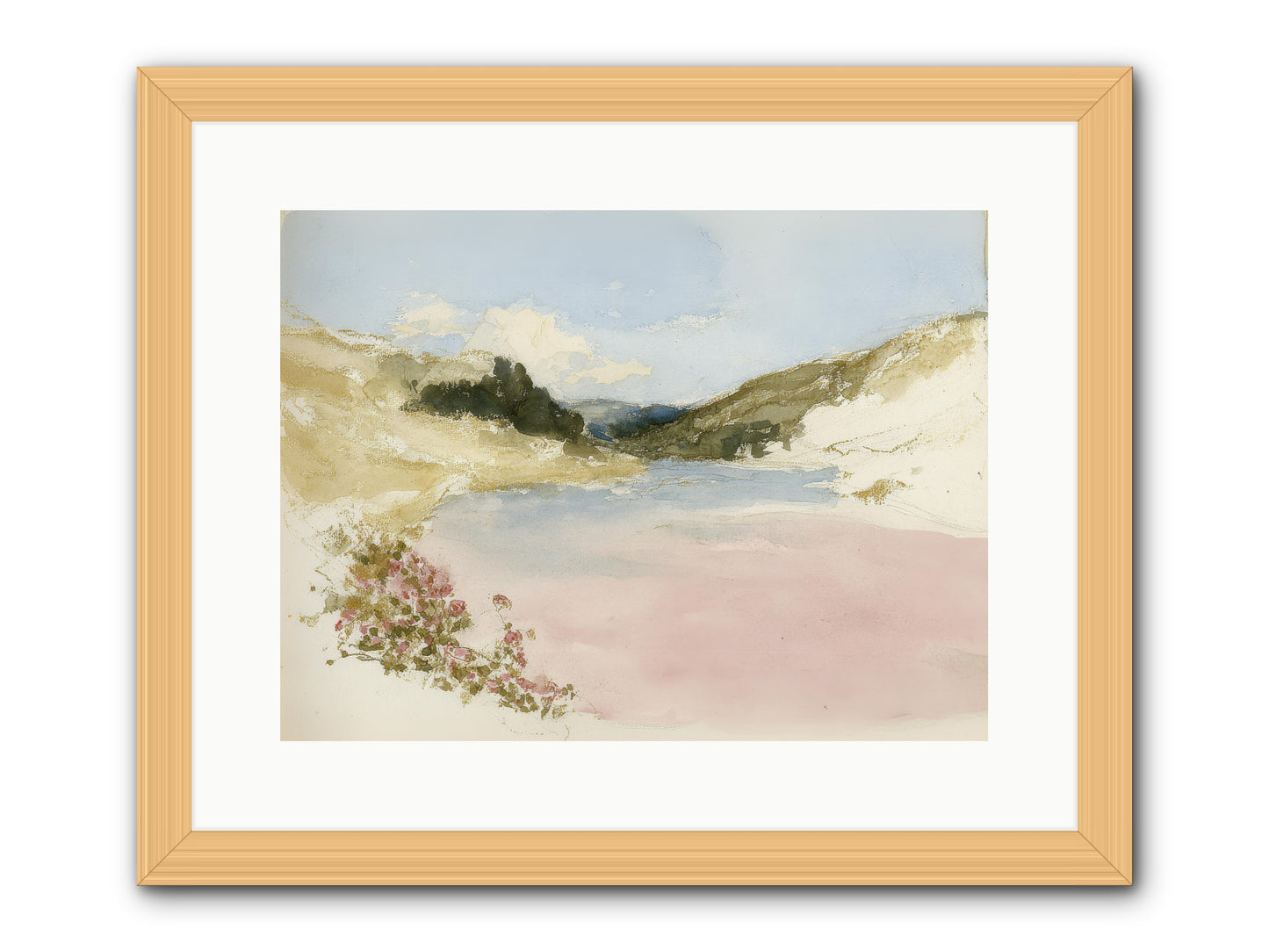 The Golden Hour -- Framed Print - Natural 16x12