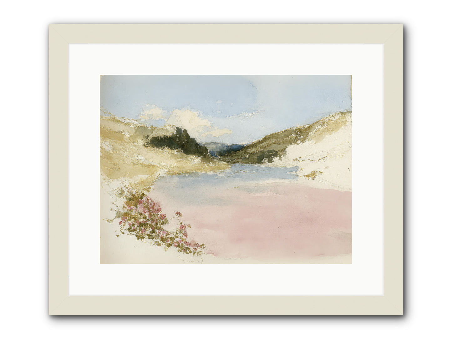 The Golden Hour -- Framed Print - White 16x12