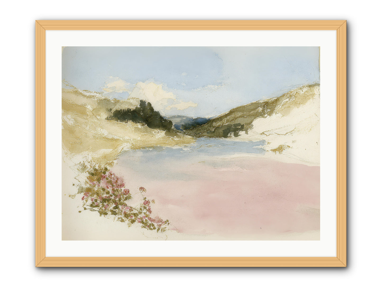 The Golden Hour -- Framed Print - Natural 32x24