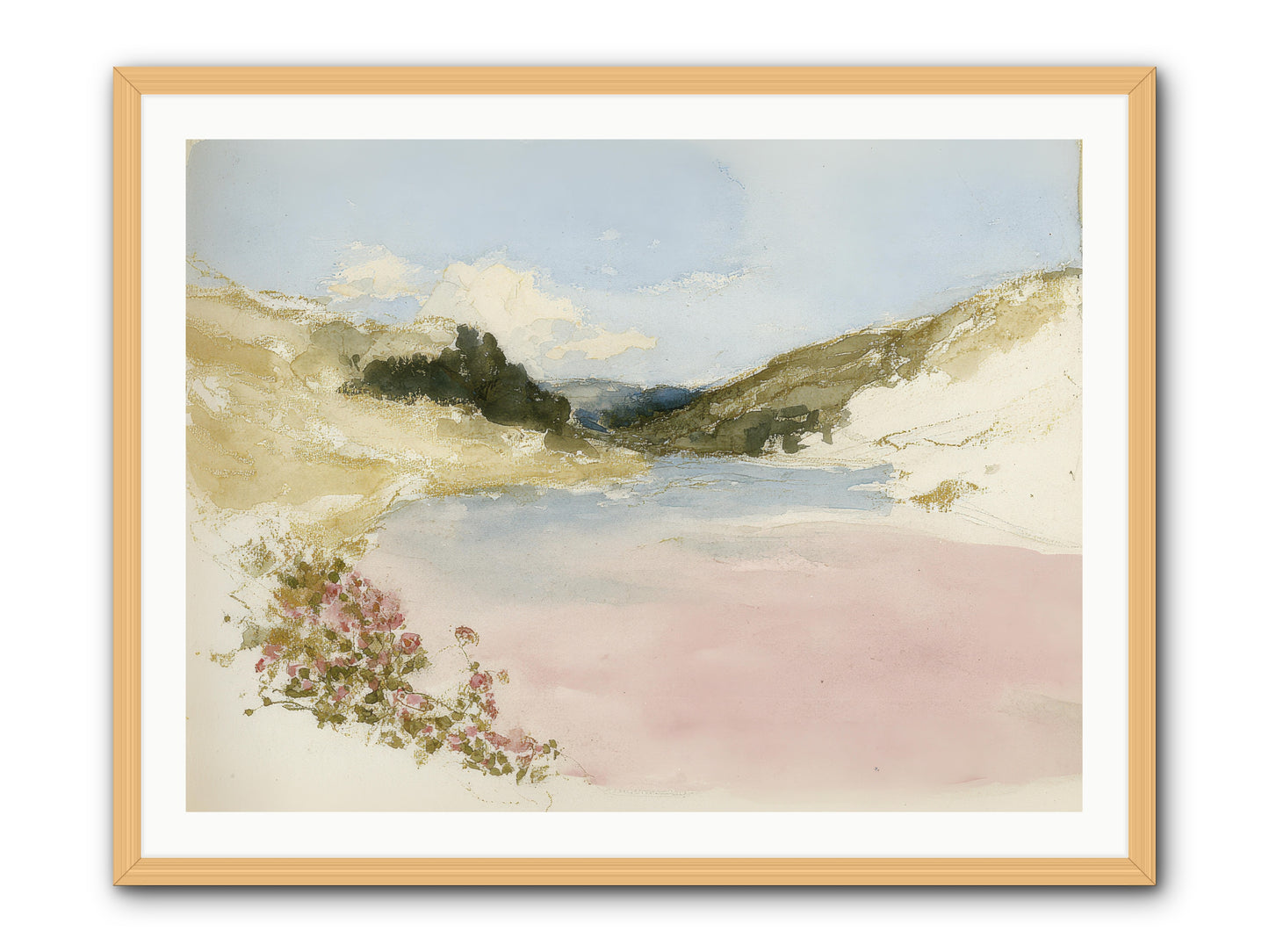The Golden Hour -- Framed Print - Natural 40x30