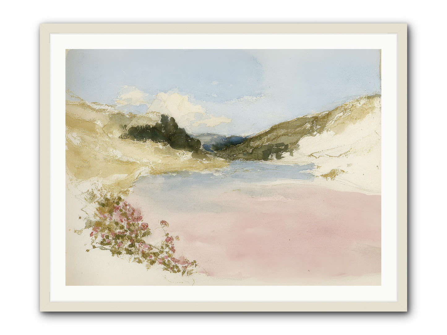 The Golden Hour -- Framed Print - White 40x30