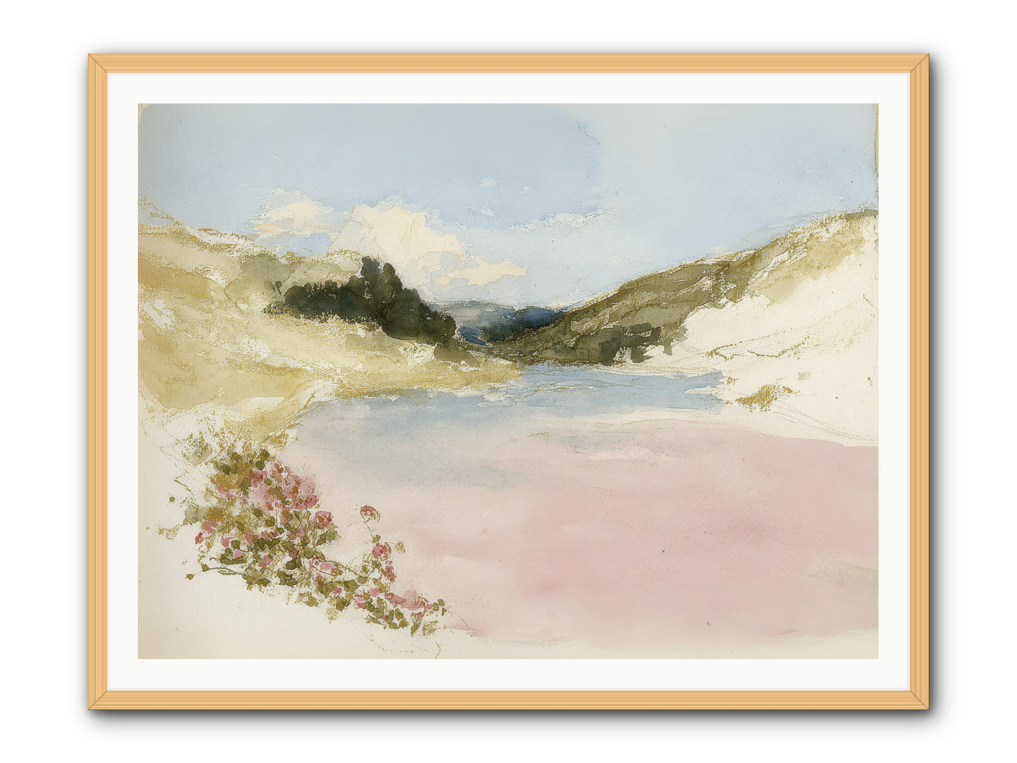 The Golden Hour -- Framed Print - Natural 48x36