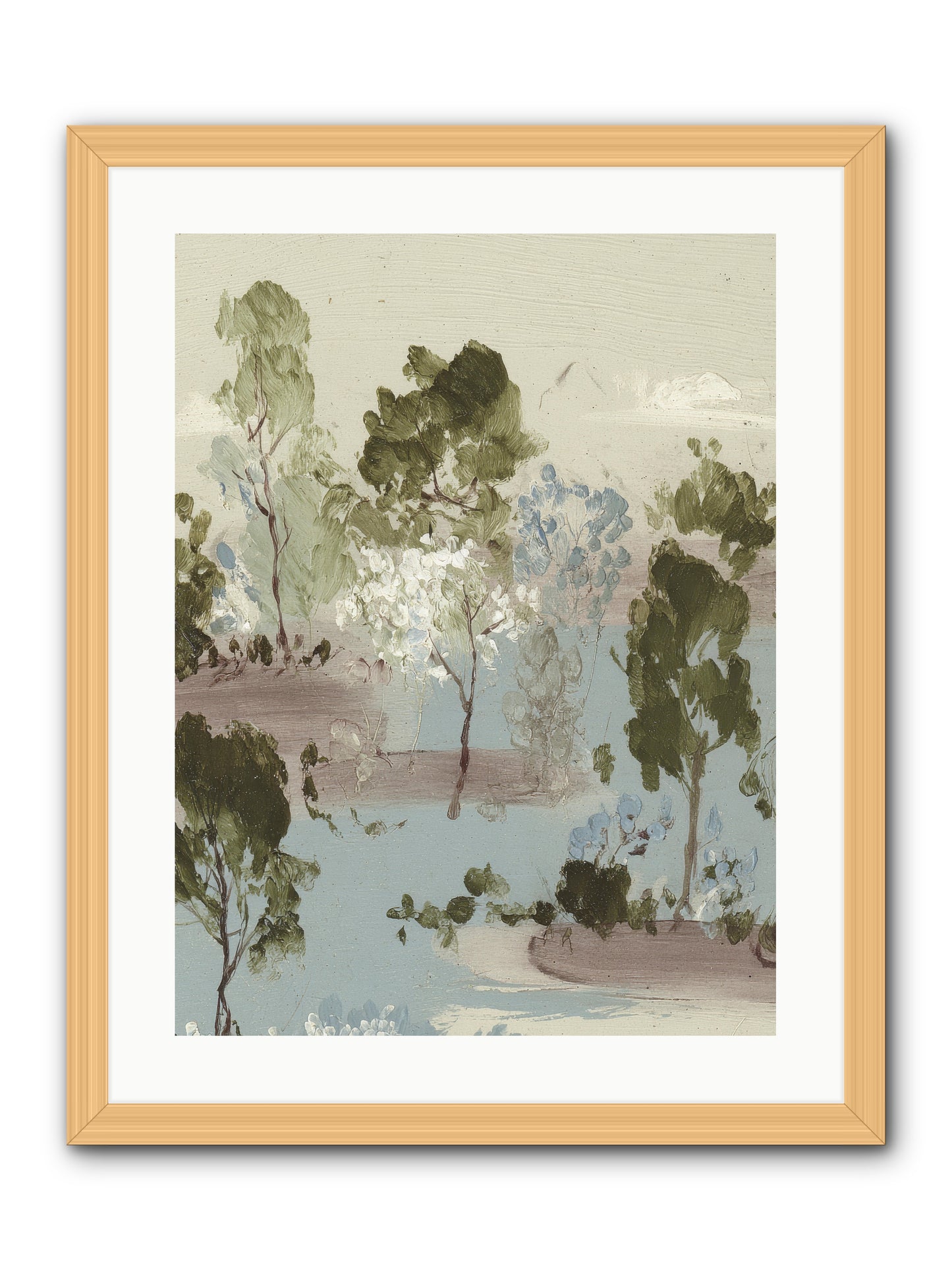 The Gooseberry Hour -- Framed Print - Natural 18x24