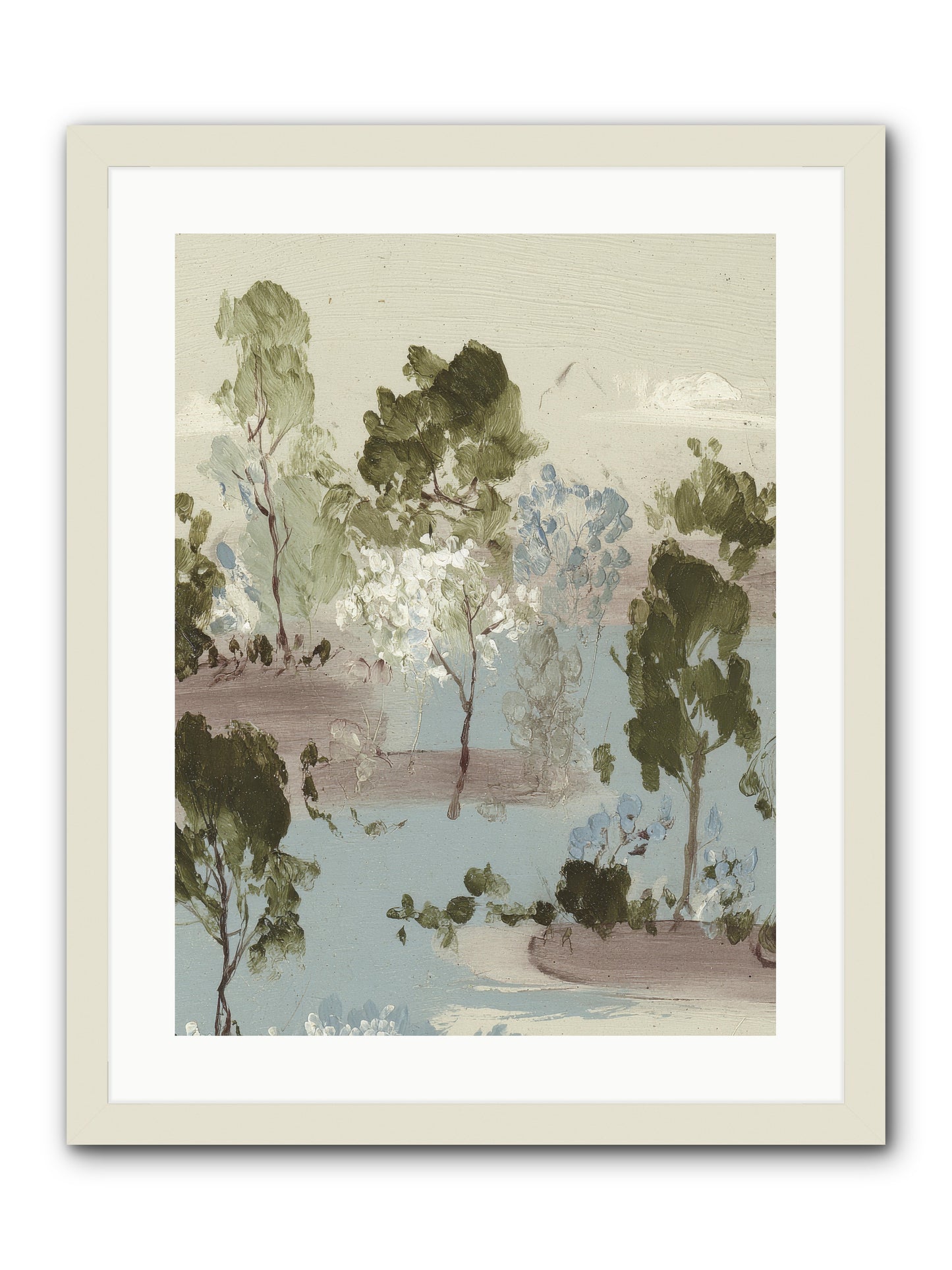 The Gooseberry Hour -- Framed Print - White 18x24