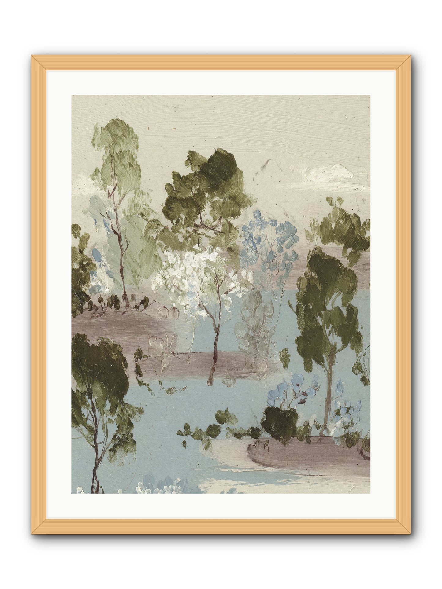 The Gooseberry Hour -- Framed Print - Natural 24x32