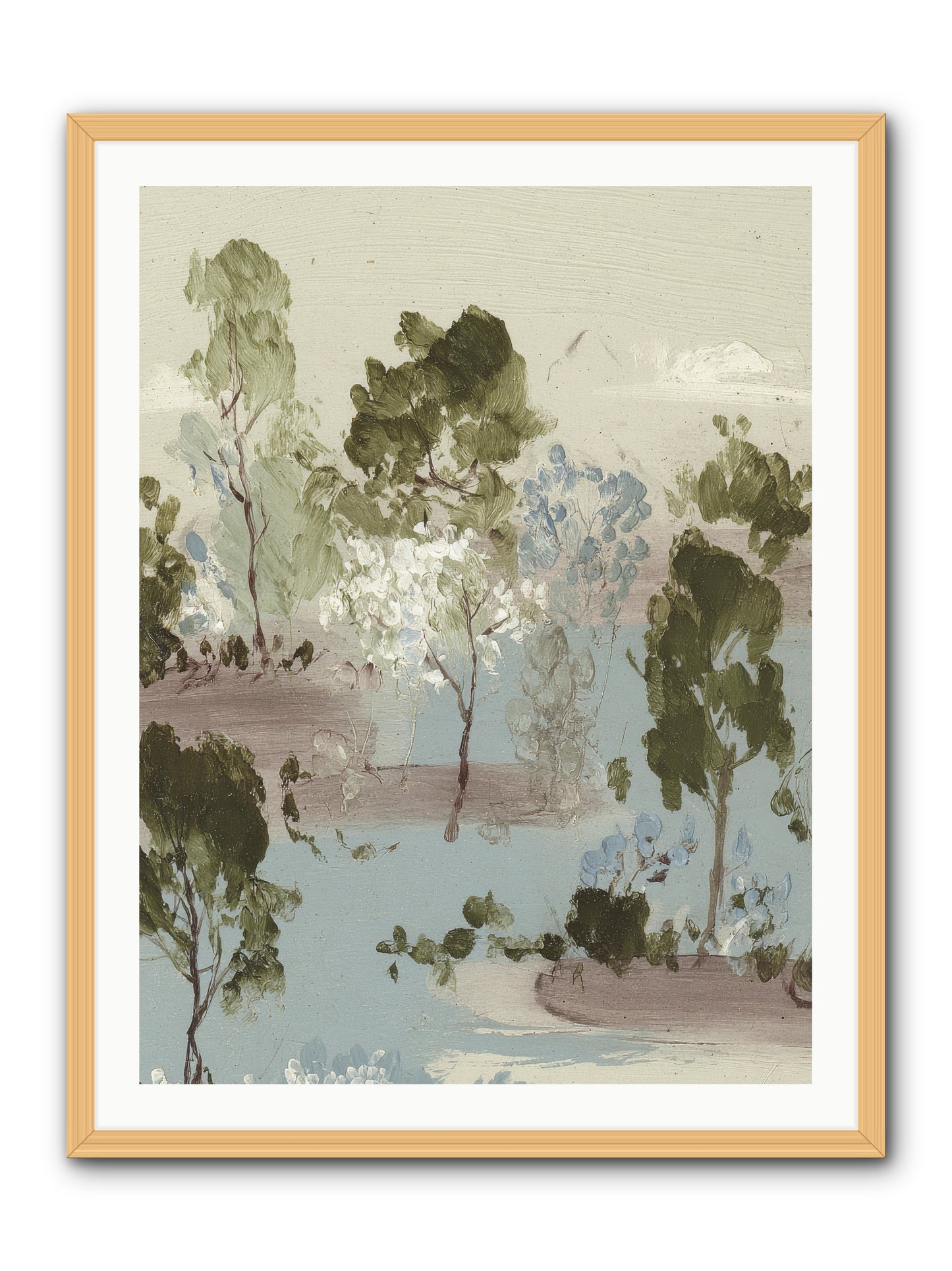 The Gooseberry Hour -- Framed Print - Natural 30x40