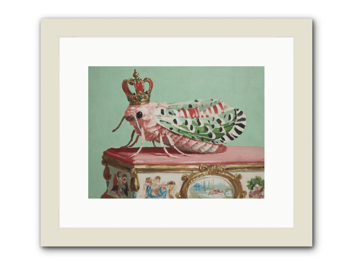The Gossamer Assembly -- Framed Print - White 12x9