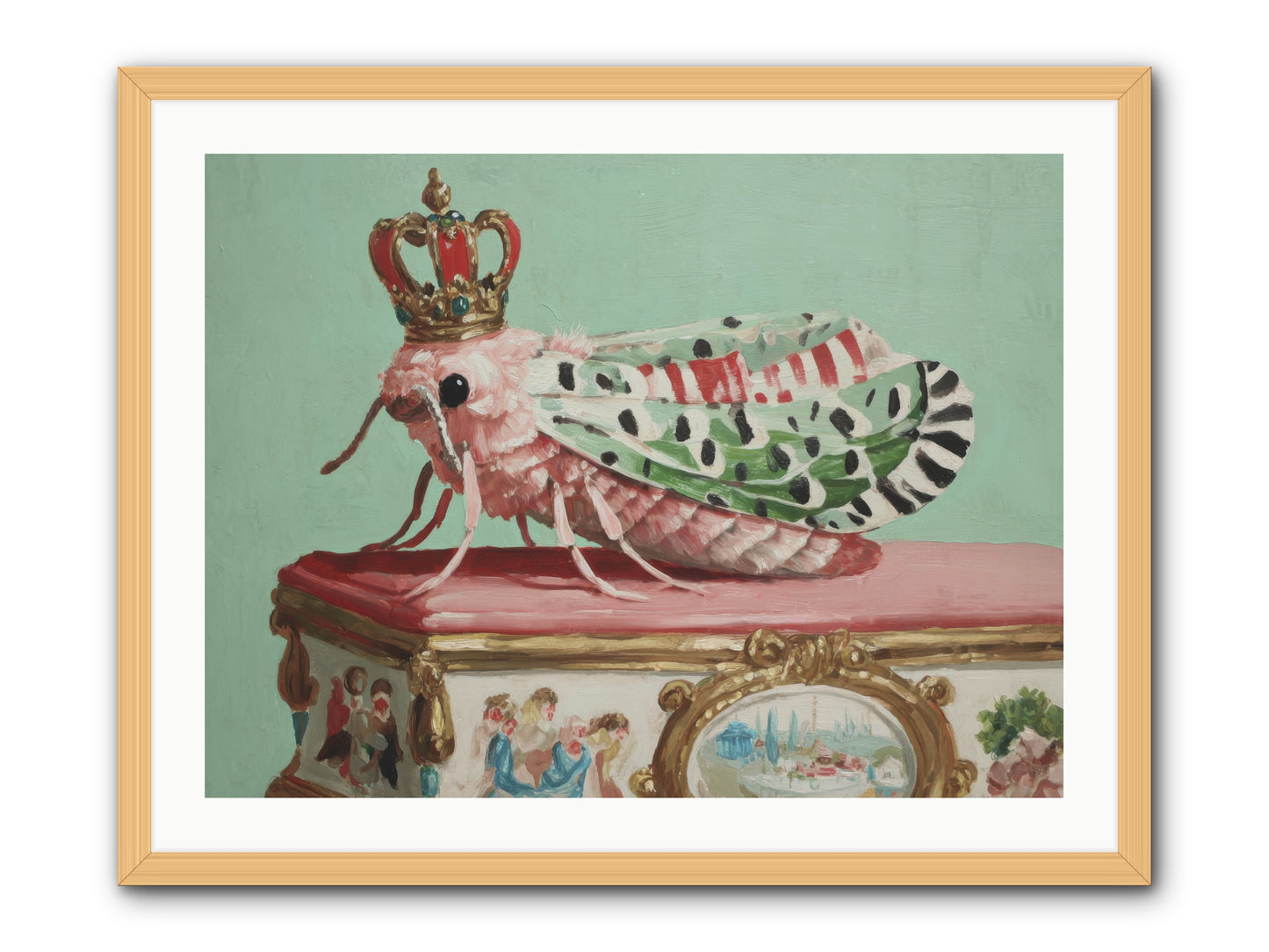 The Gossamer Assembly -- Framed Print - Natural 32x24