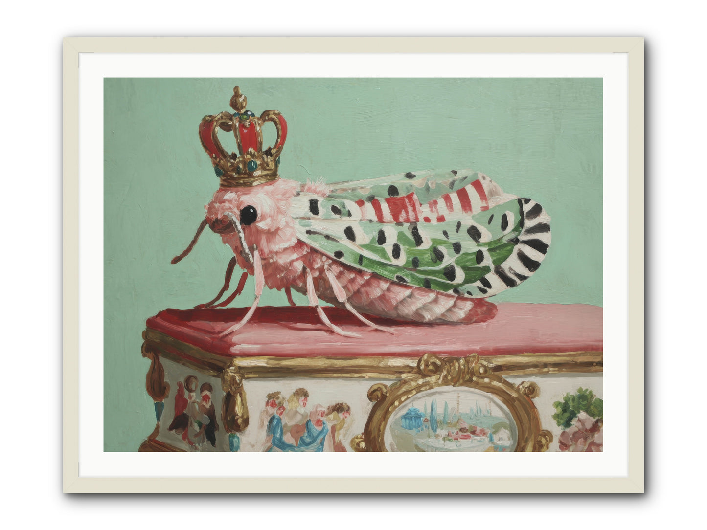 The Gossamer Assembly -- Framed Print - White 40x30