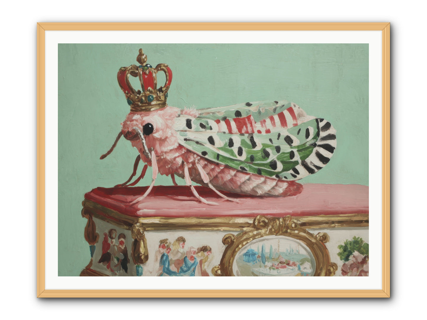 The Gossamer Assembly -- Framed Print - Natural 48x36