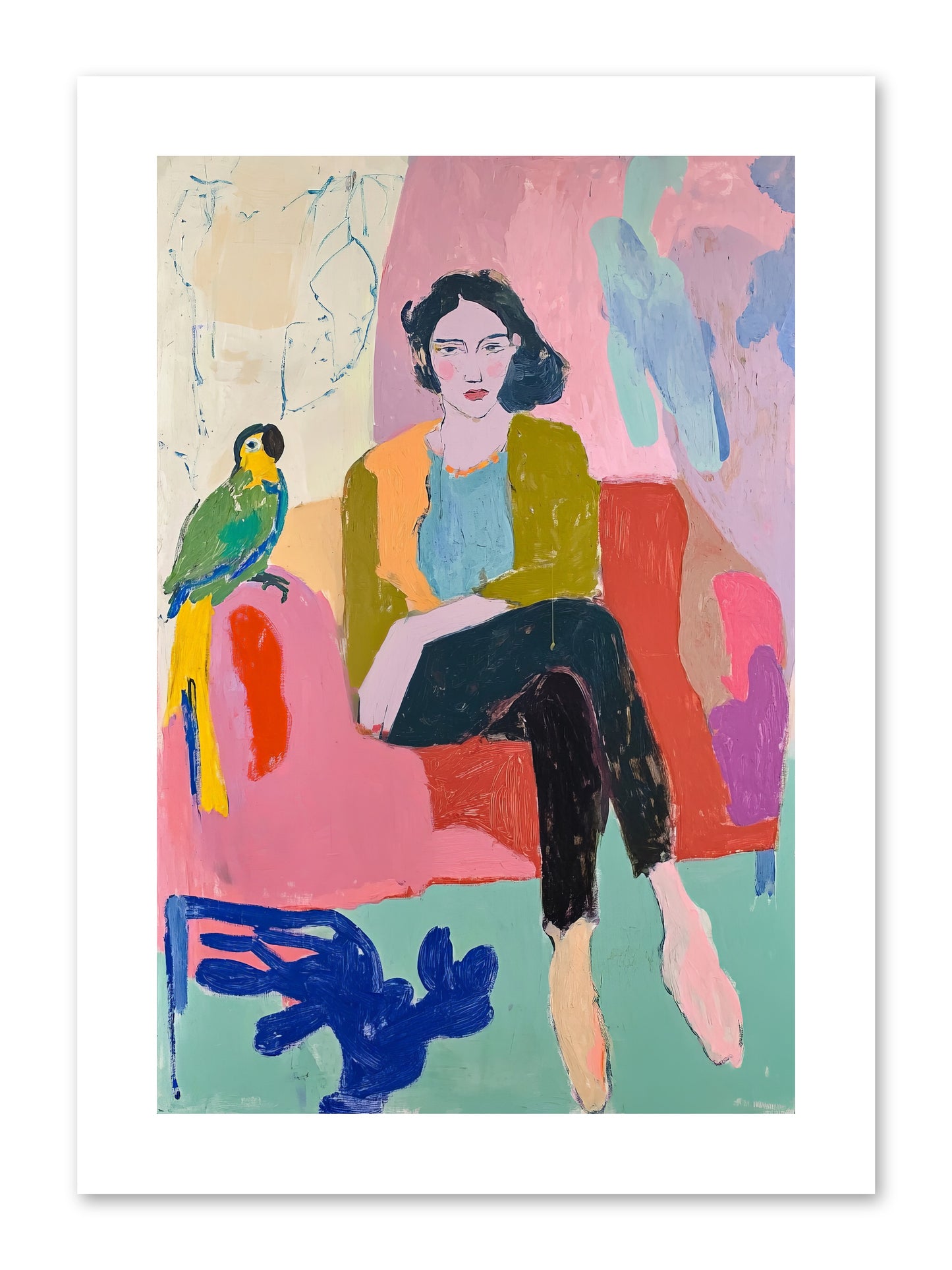The Green Prince -- Loose Canvas Print 8x12