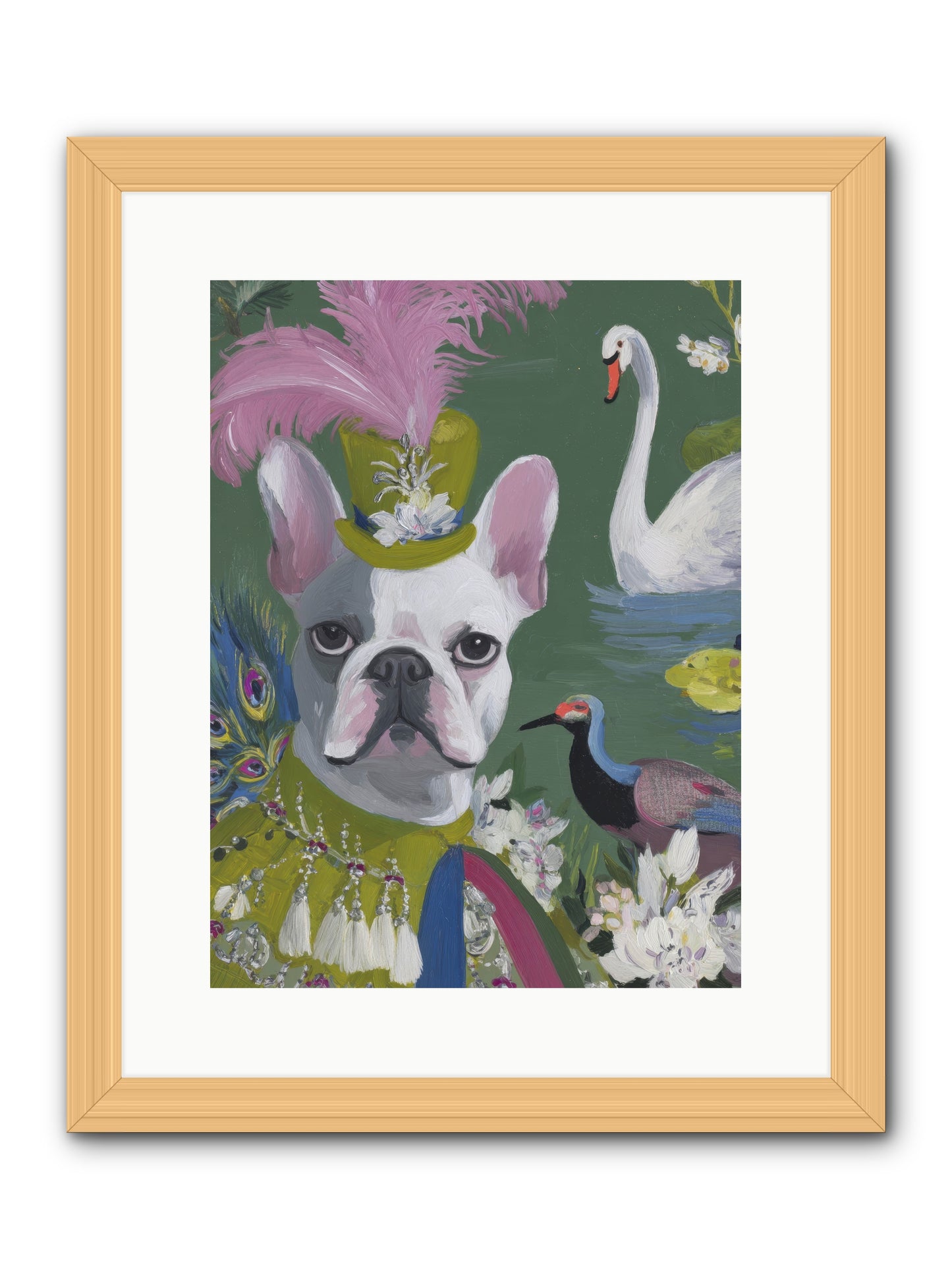 The Guardian of Giggles -- Framed Print - Natural 12x16