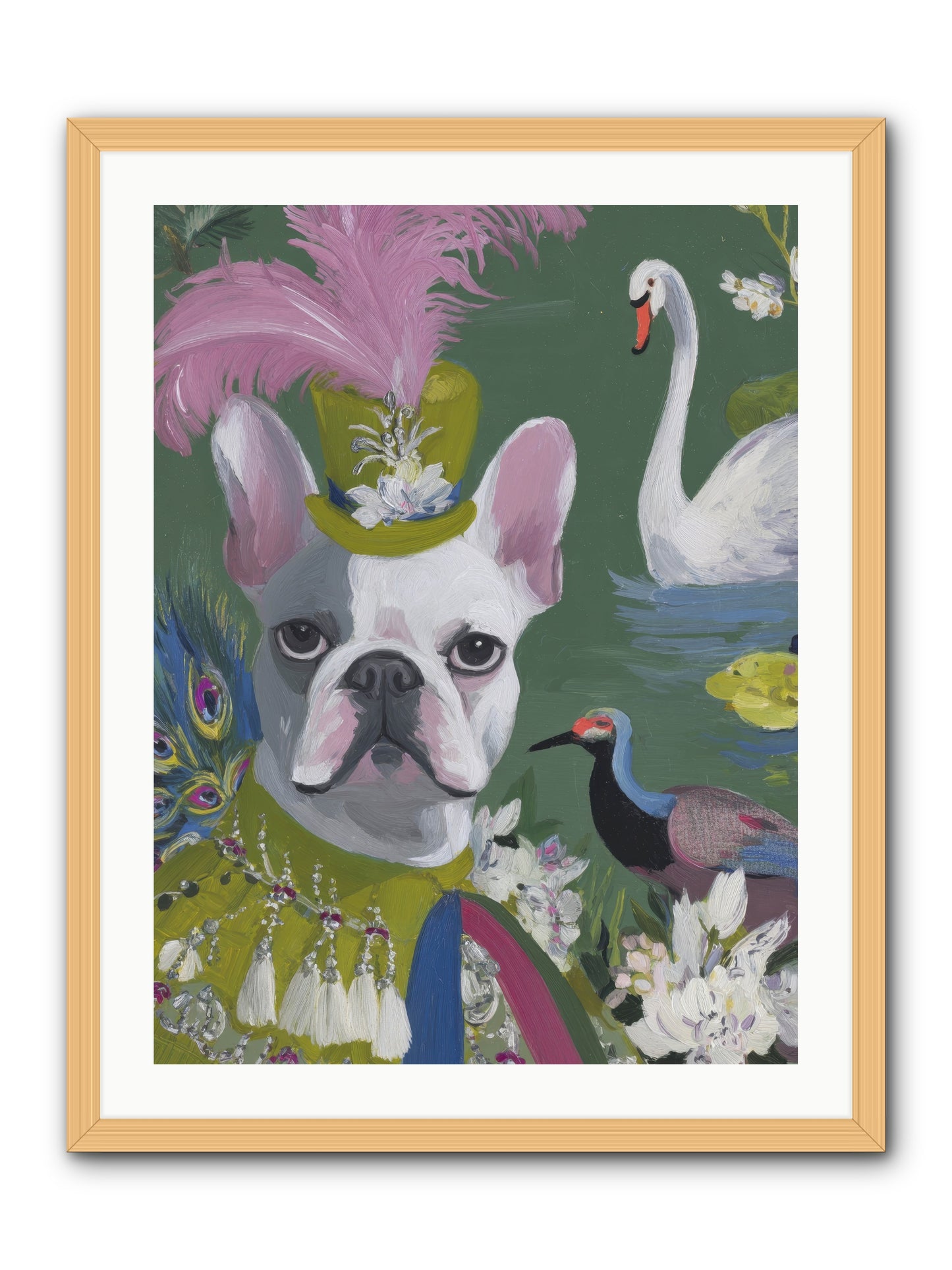 The Guardian of Giggles -- Framed Print - Natural 24x32