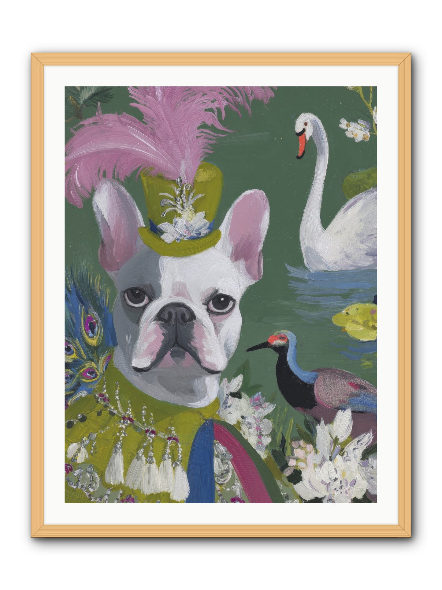 The Guardian of Giggles -- Framed Print - Natural 30x40