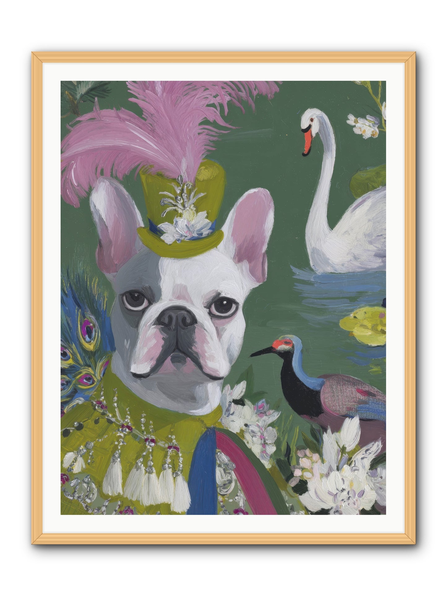 The Guardian of Giggles -- Framed Print - Natural 36x48