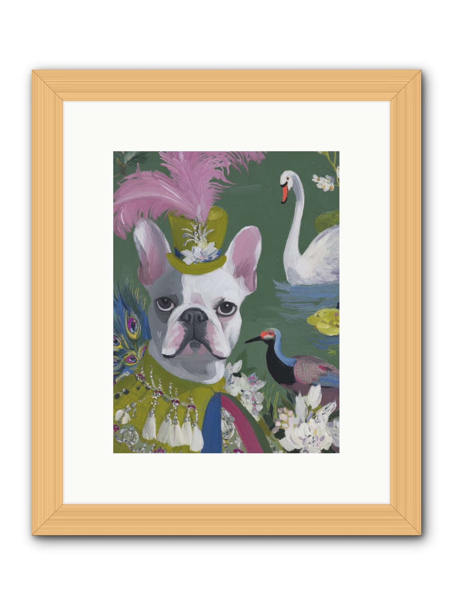The Guardian of Giggles -- Framed Print - Natural 9x12