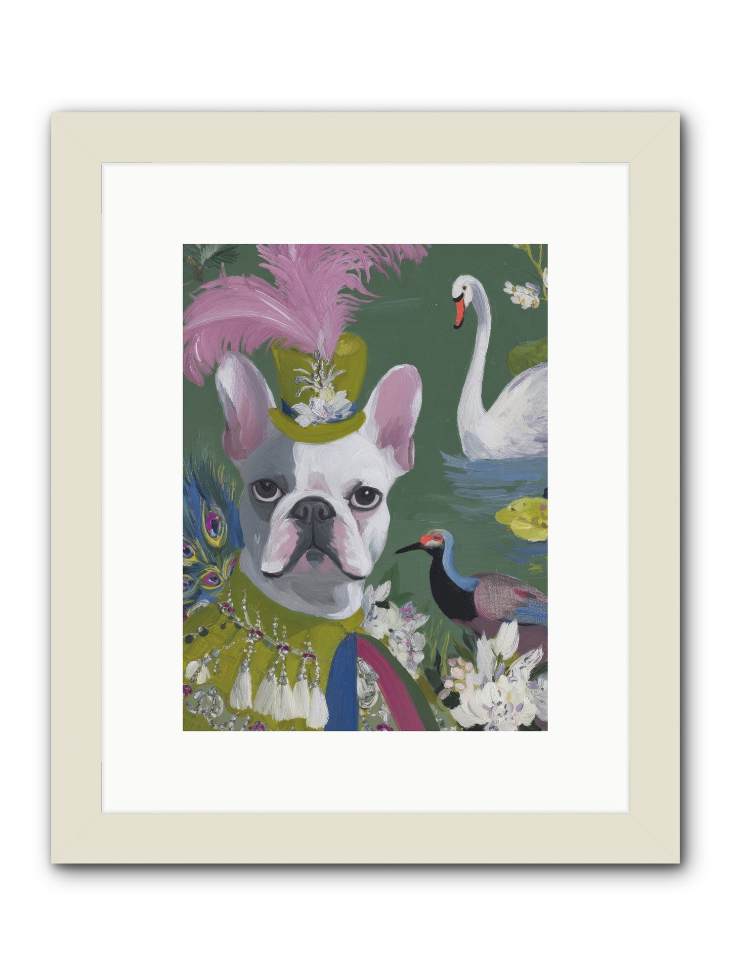 The Guardian of Giggles -- Framed Print - White 9x12