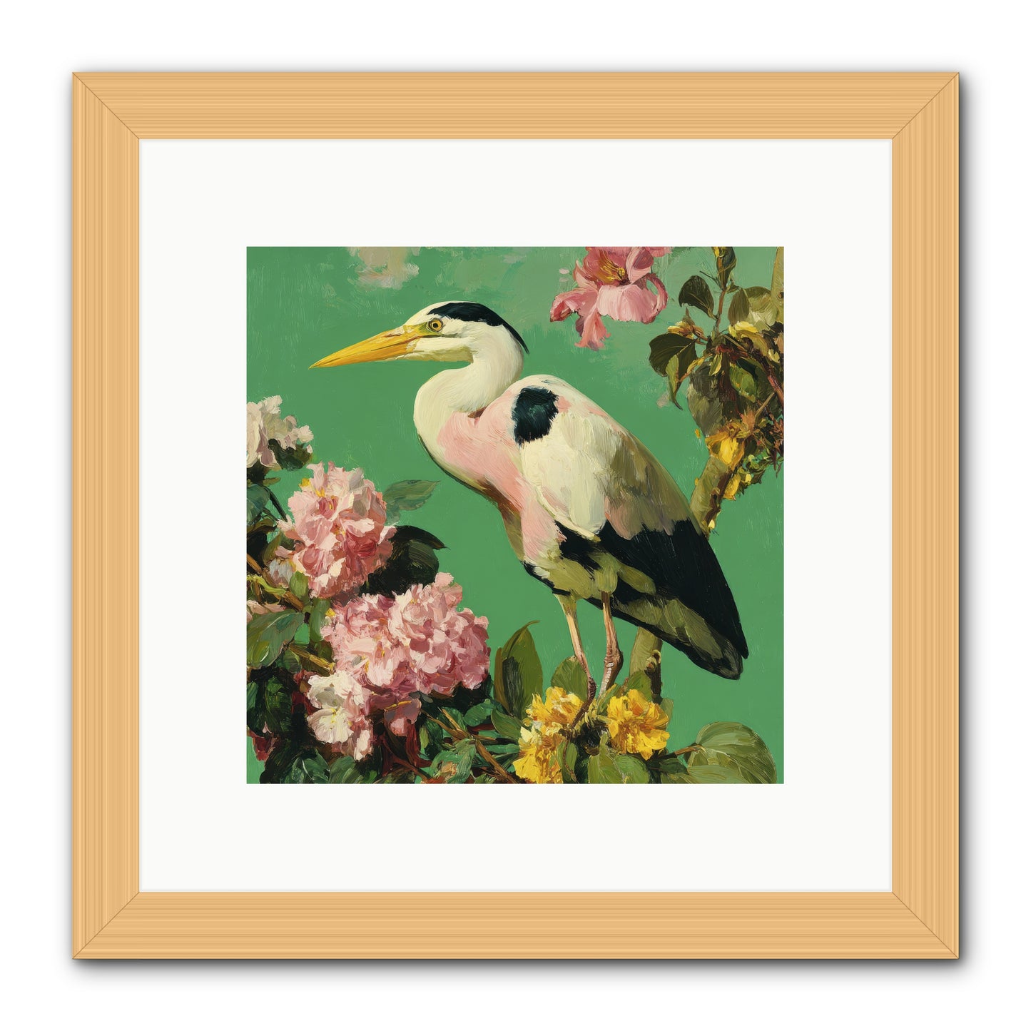 The Guest Who Never Left -- Framed Print - Natural 10x10